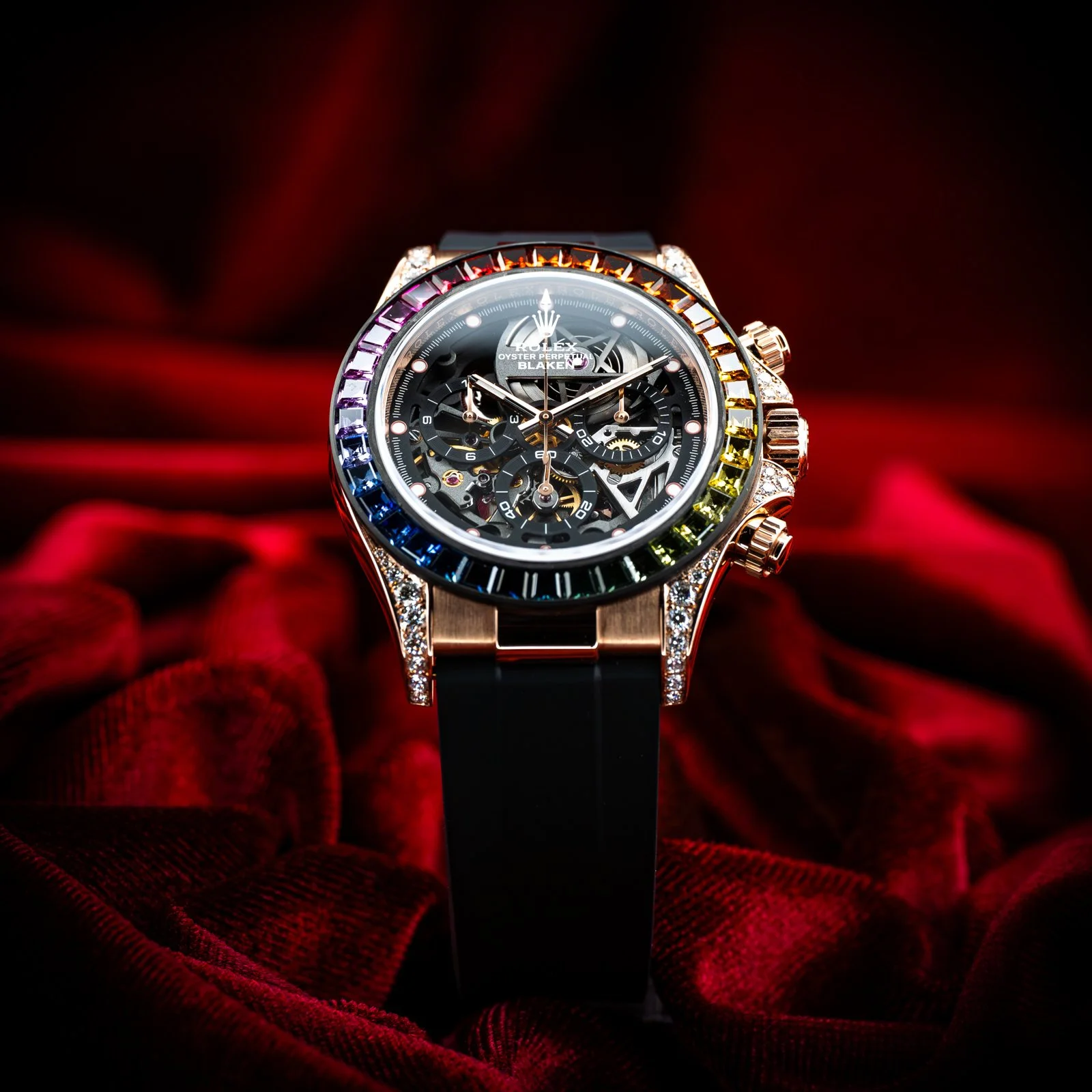 This one-off piece is one of the most insane customizations we've seen, brought to you courtesy of Blaken. Rose gold + rainbow bezel = insanity.
.
.
.
.
.
.
.
#luxurywatches #watchcollector #watchcommunity #watchaddict #horology #swisswatches #rarewa