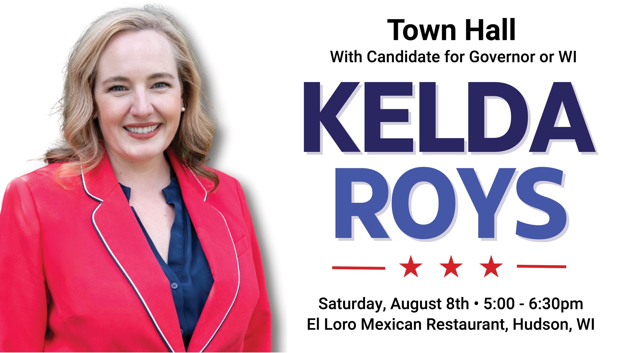 Meet Gubernatorial Candidate Kelda Roys at Local Town Hall Meeting