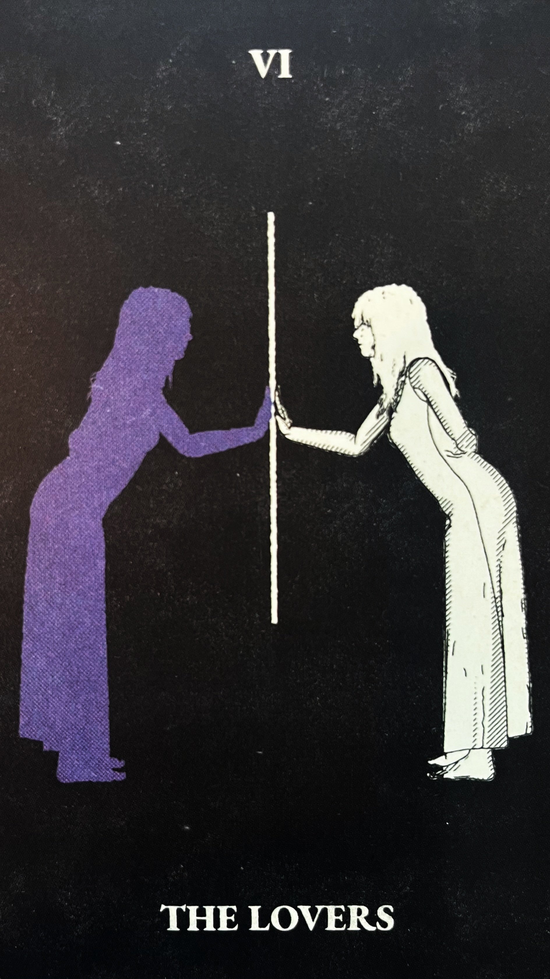 The Lovers card from The Tarot of the Holy Spectrum