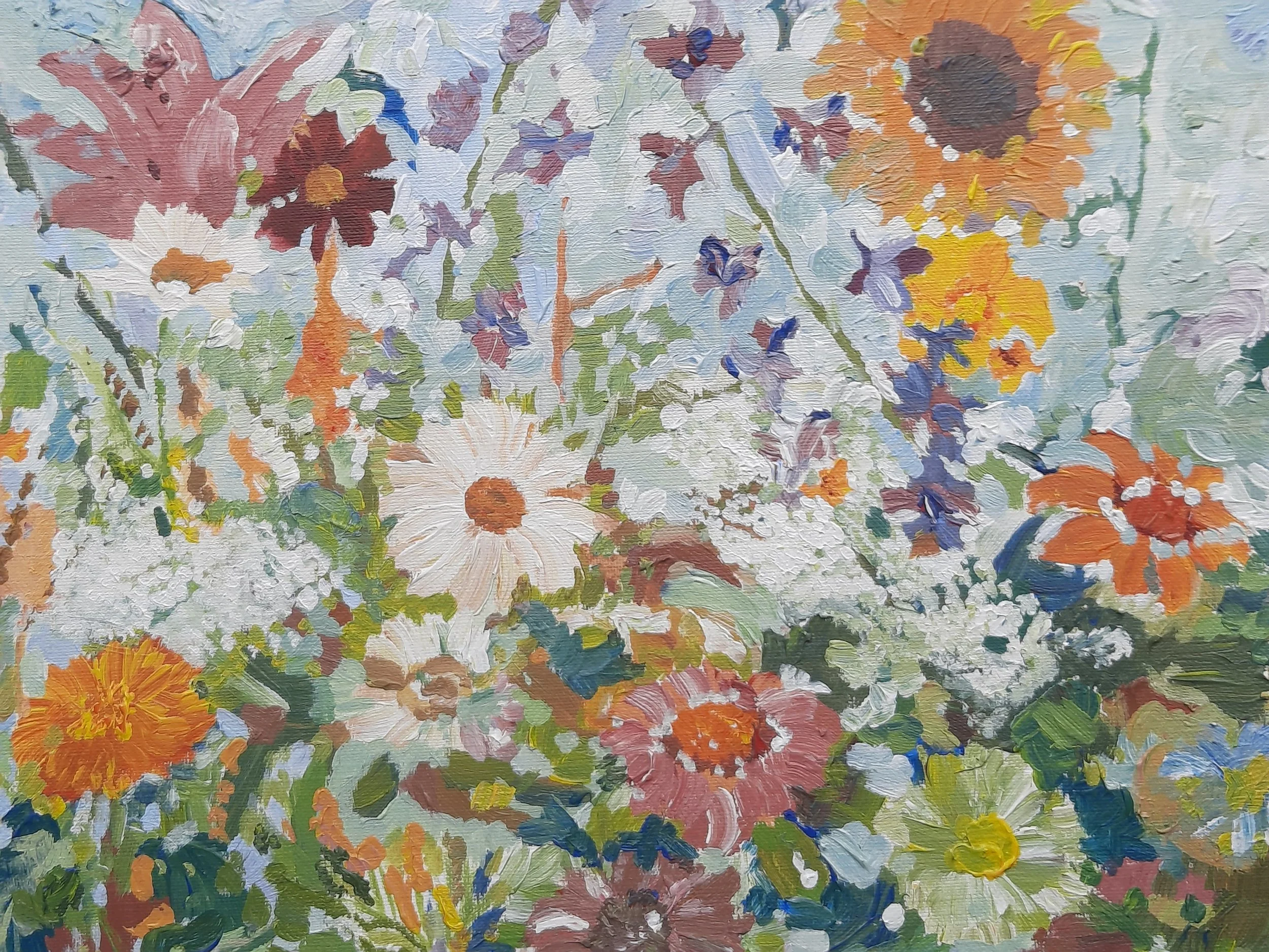 Flowers Growing in the Garden