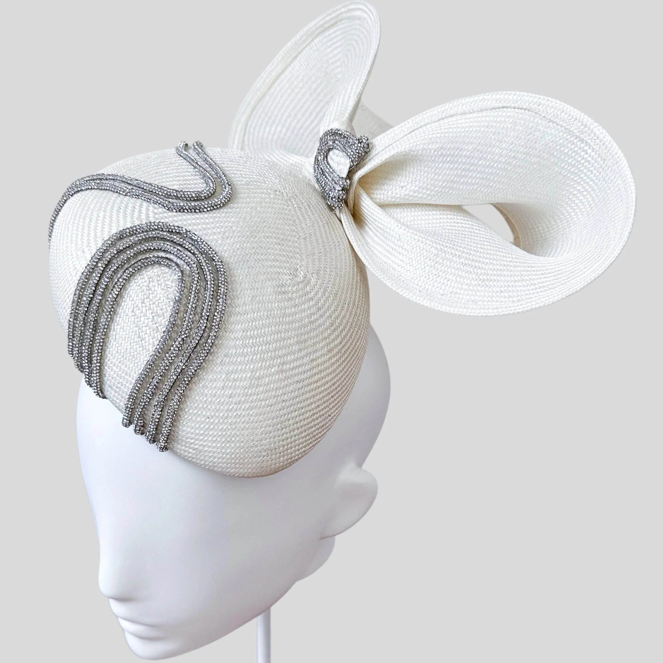 Off-White Parisisal Metallic Rope Face Hugger with Bow - Sfavillio Avorio
