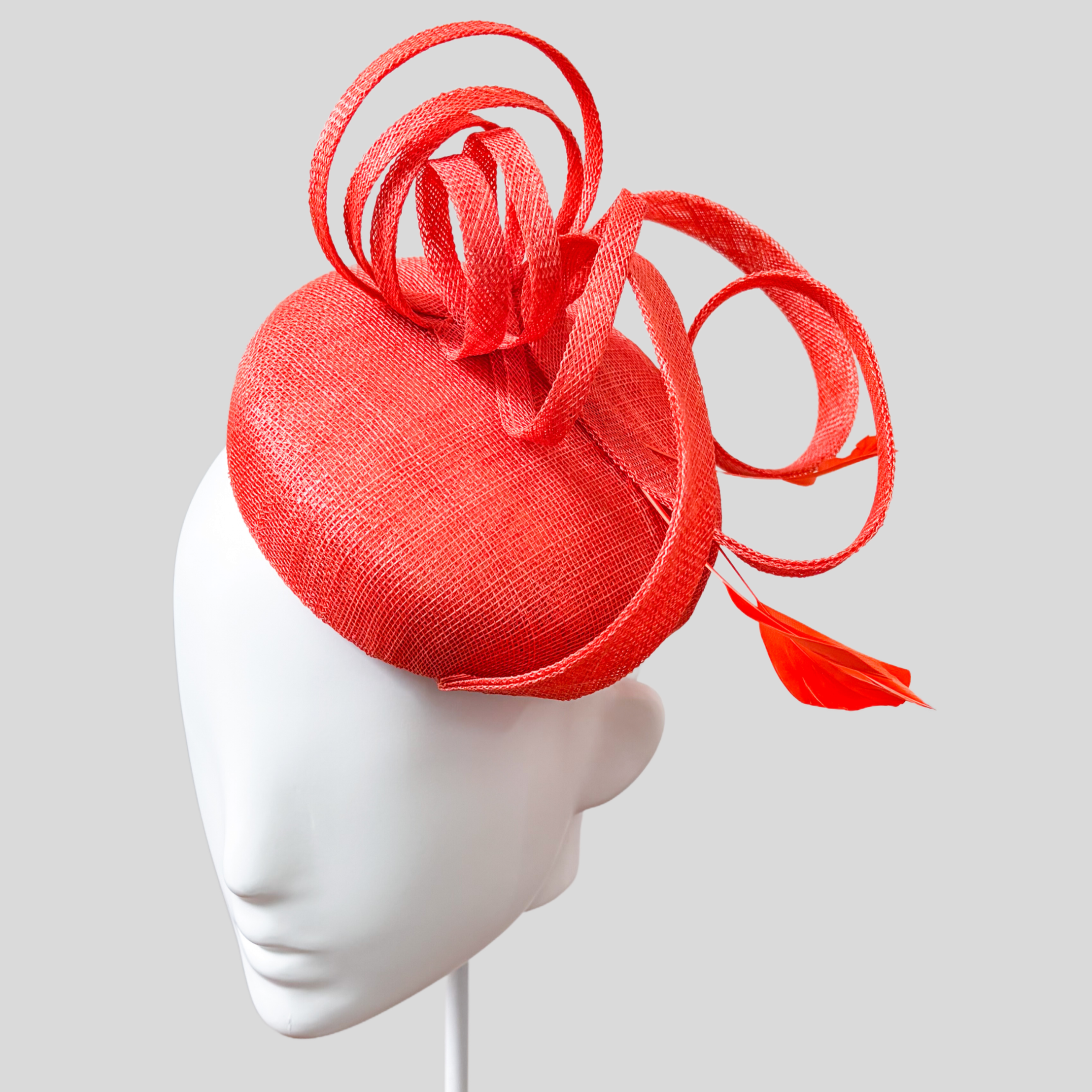 Straw Fascinator Cocktail Hat - Abril (Multiple Colours Available)