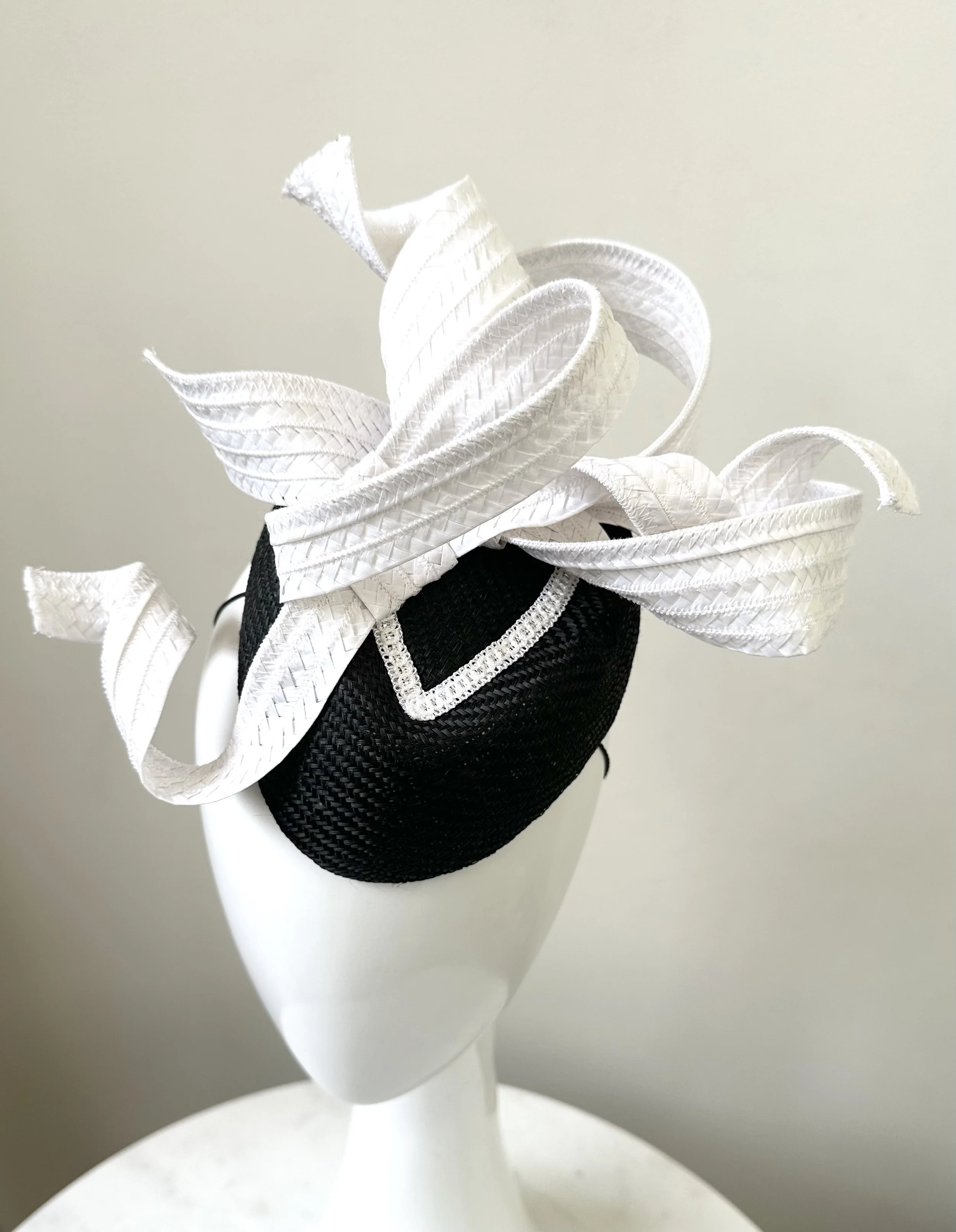 Buy black and white fascinator hat Hot Sale