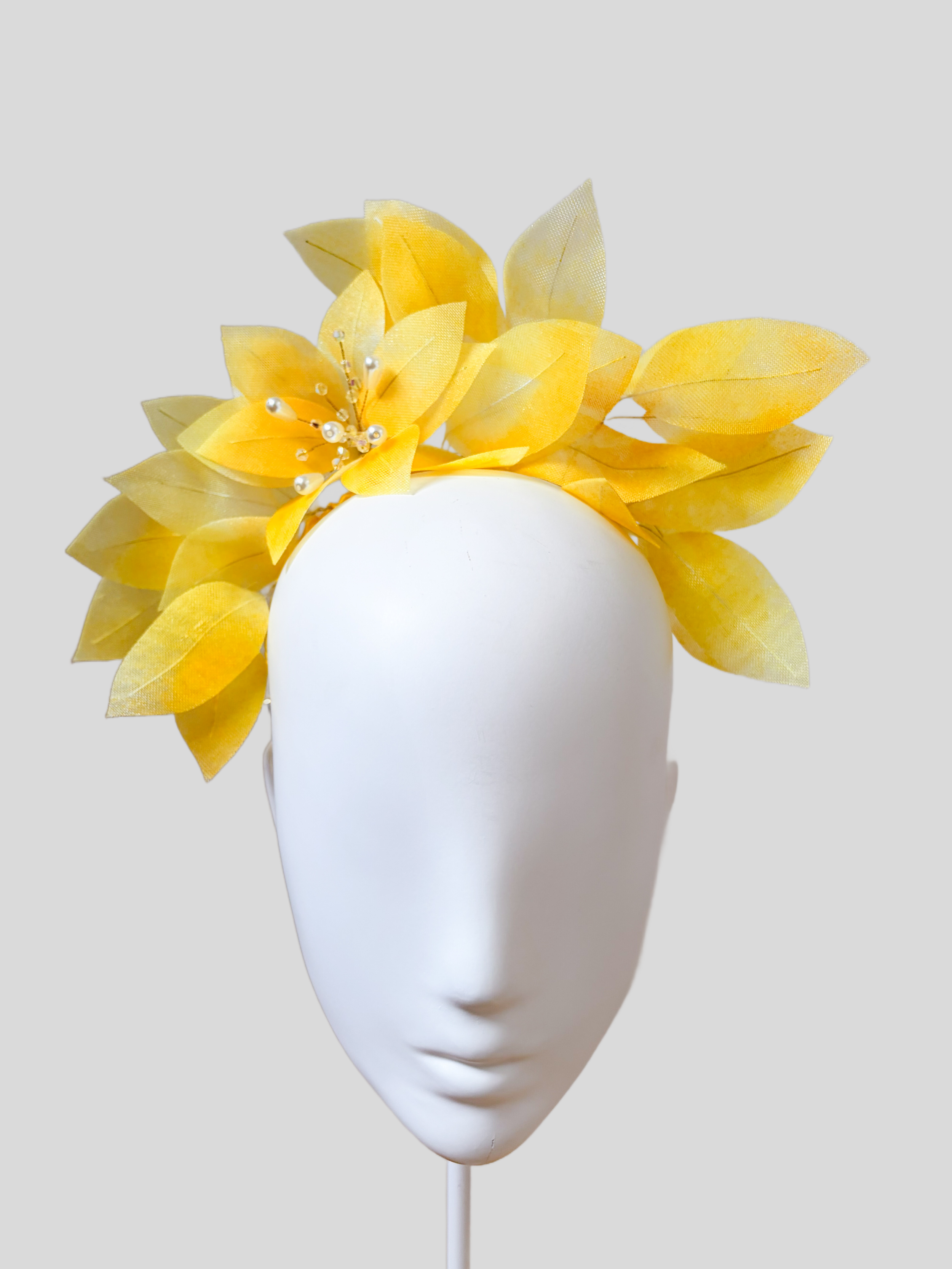 Front: Marigold floral headband