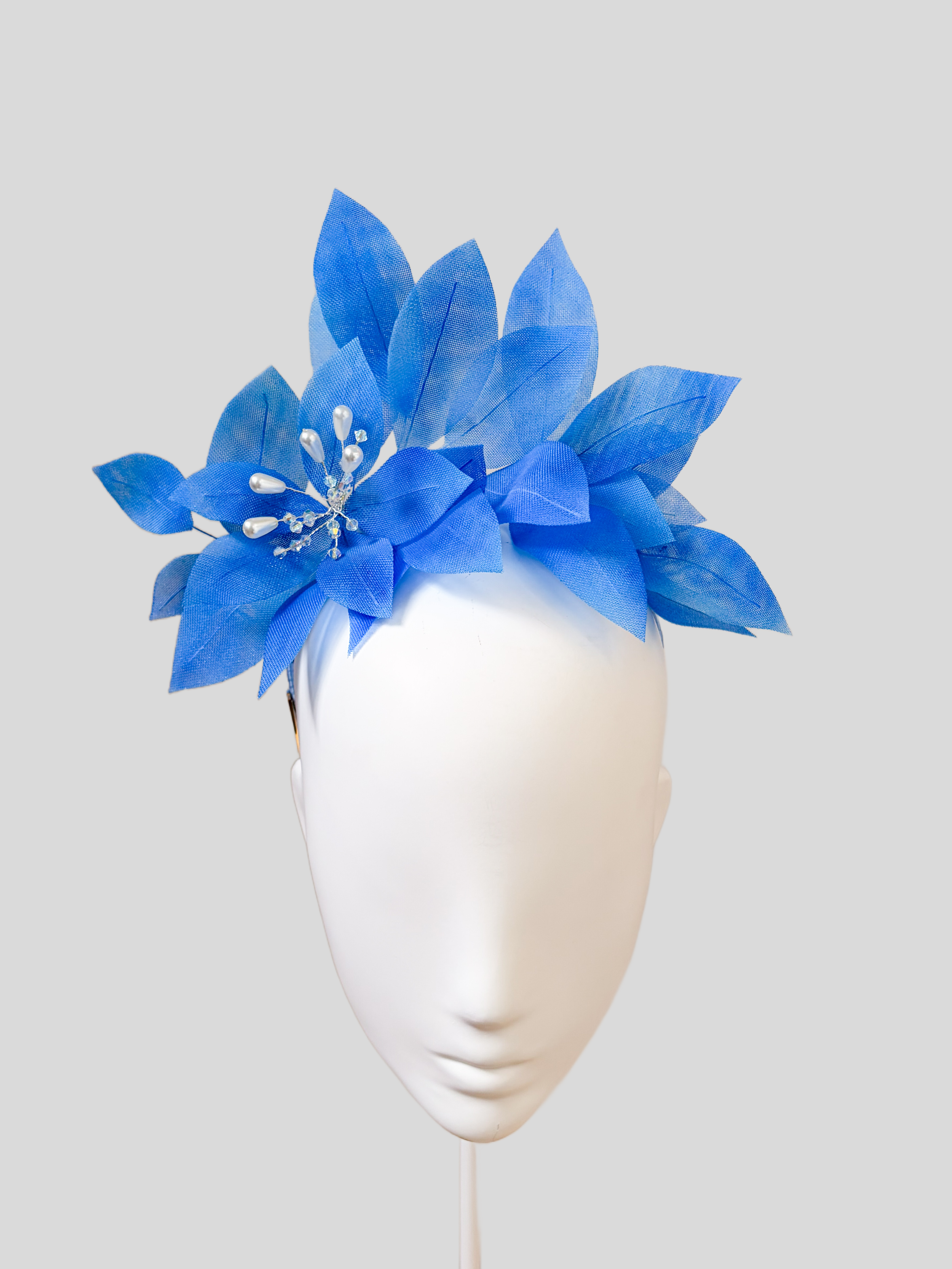 Front: Azure floral headband