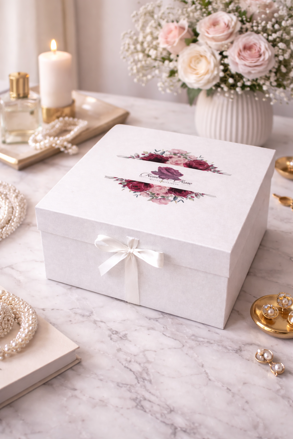 Elegant gift box on marble surface.png