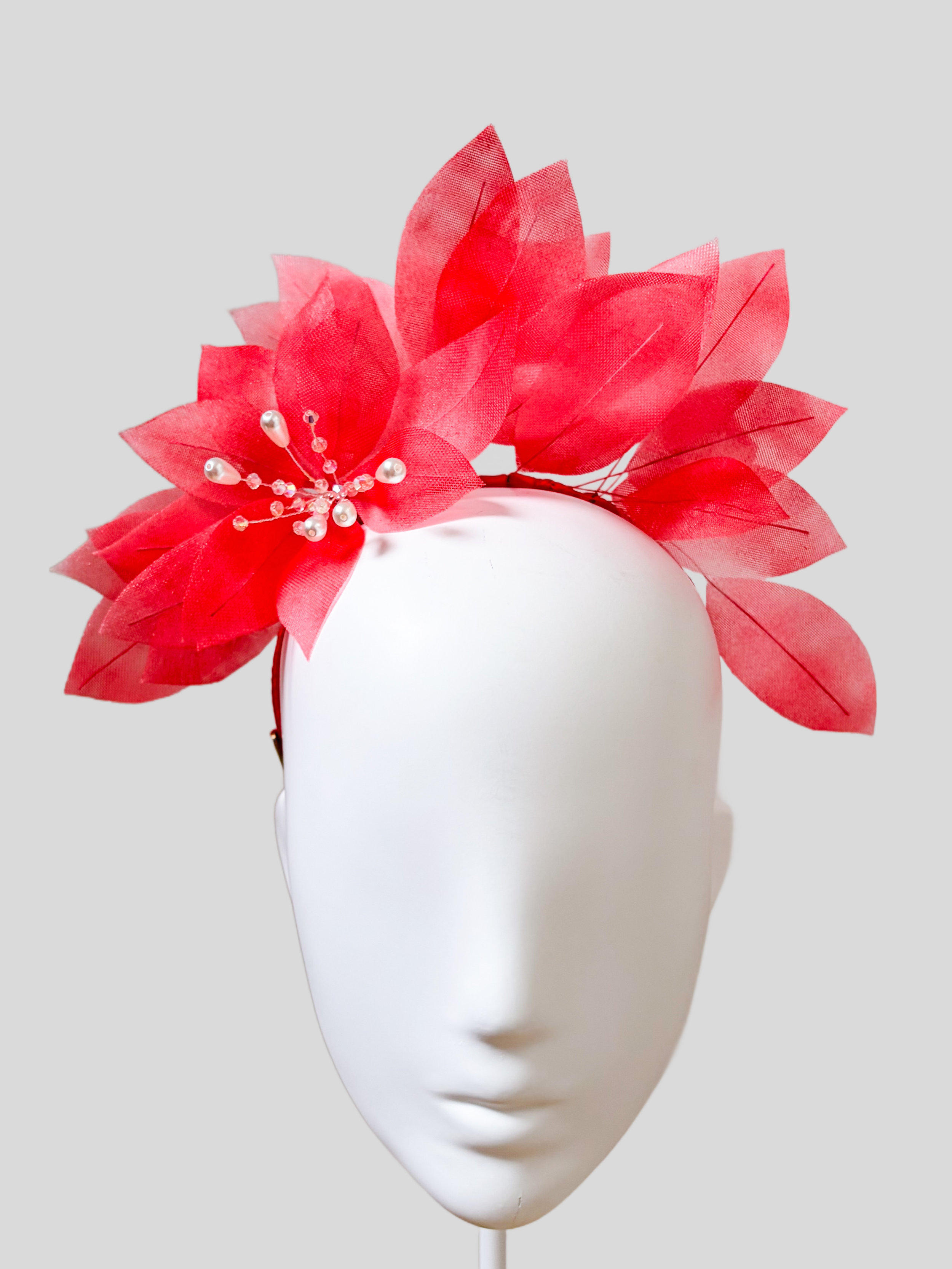 Front: Ruby floral headband