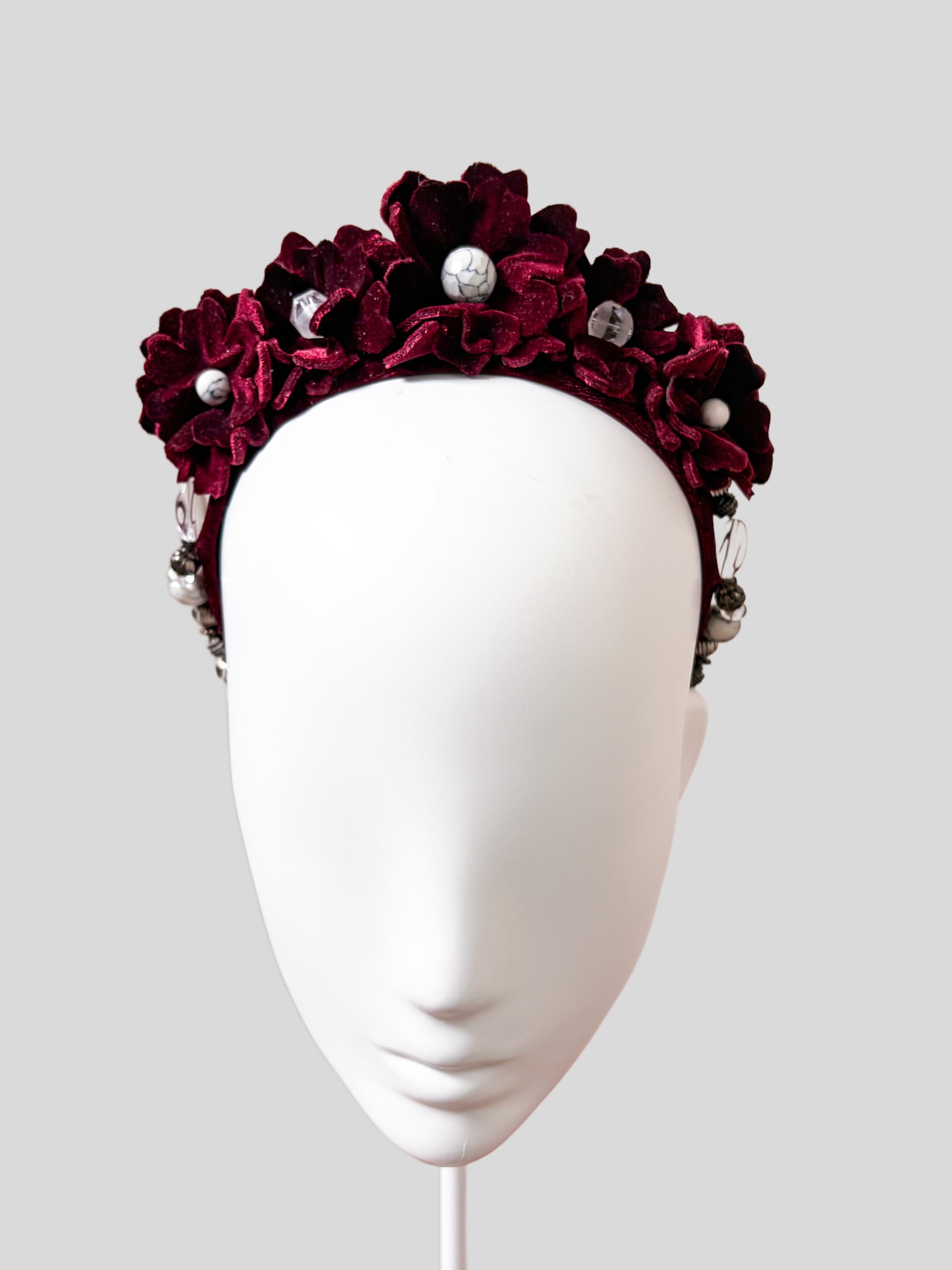 wine-red-velvet-floral-headband-fascinator-elena-front view.png