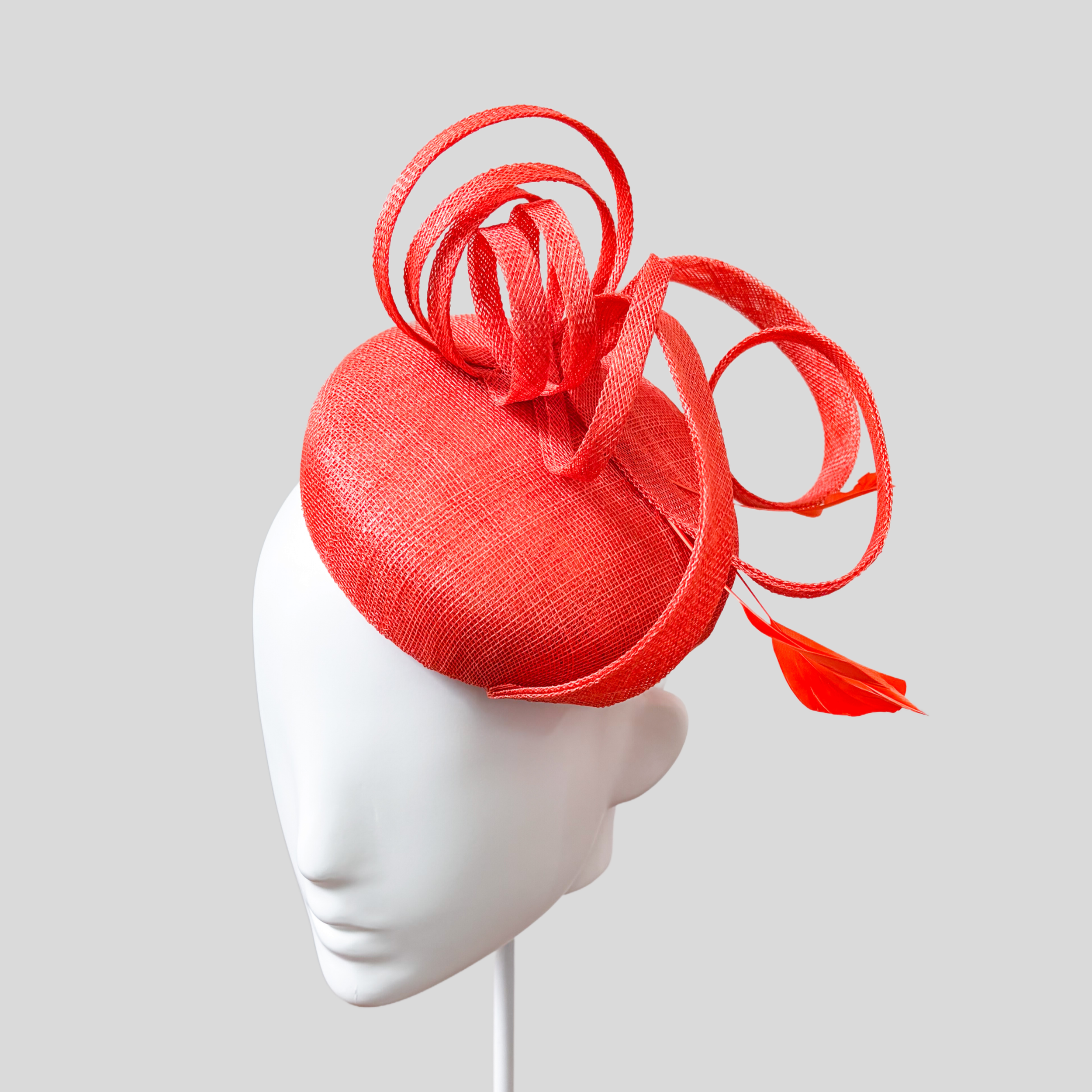 Straw Fascinator Cocktail Hat - Abril (Multiple Colours Available)