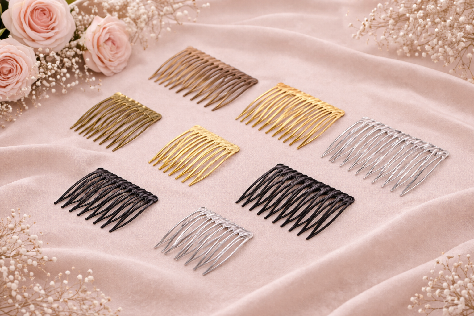 Romantic hair combs with floral accents.png