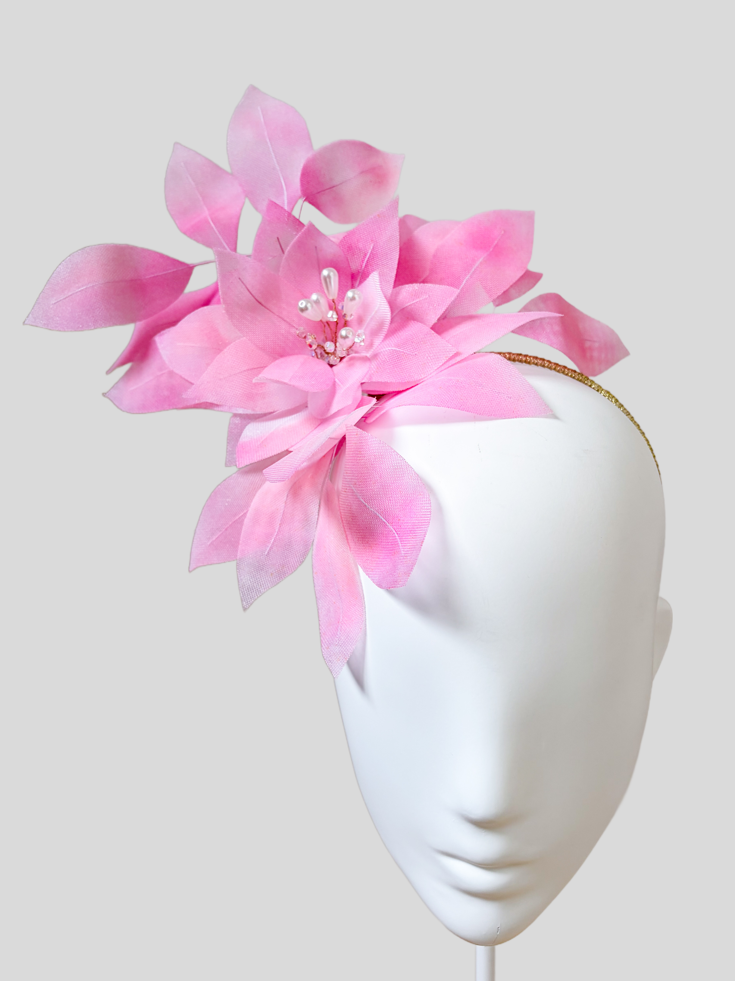 Front: Blush floral headband