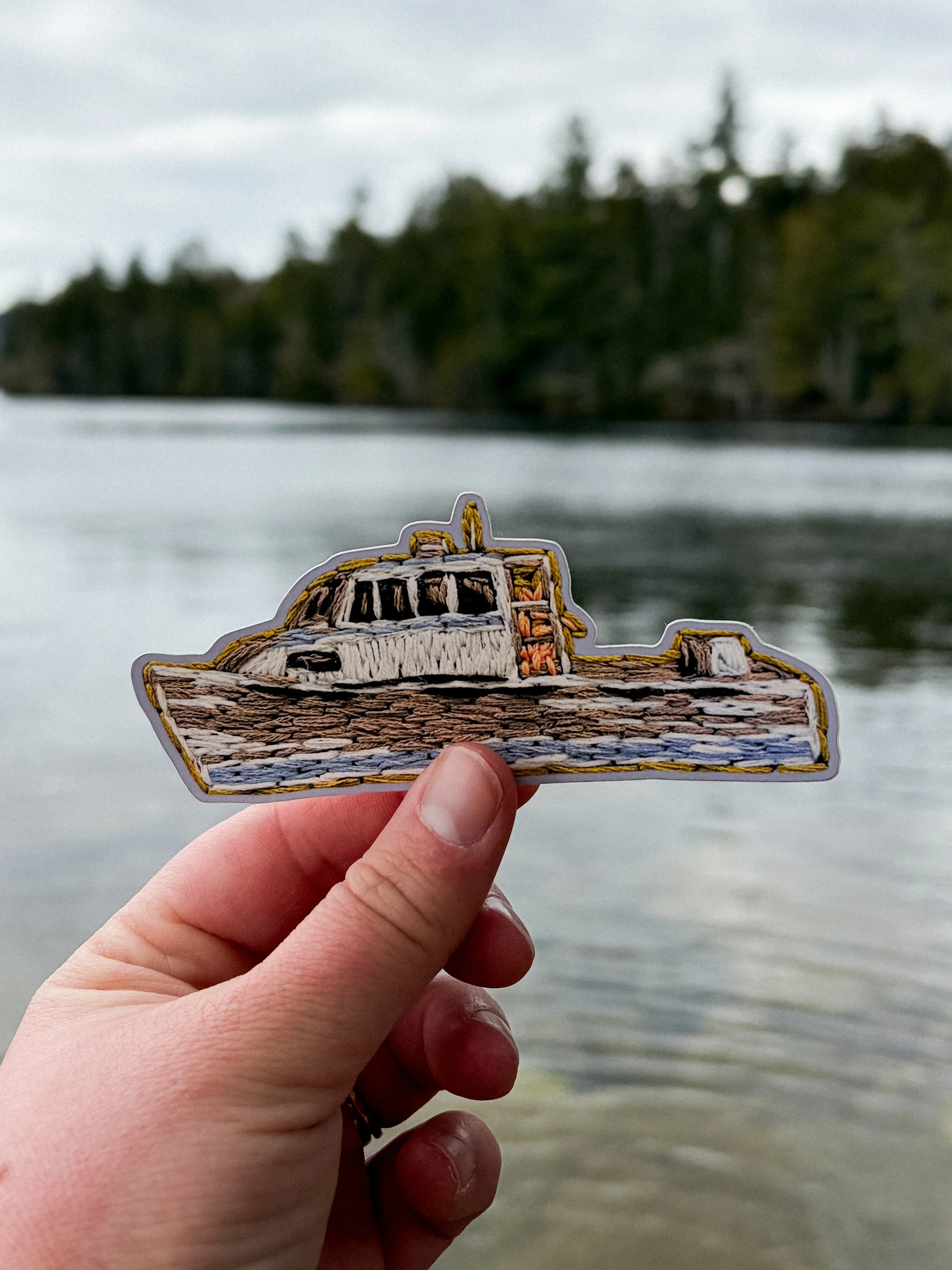 Lobster Boat Sticker