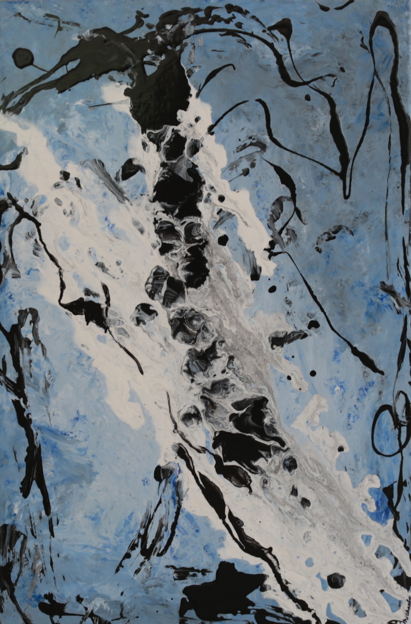 "Book of Water" 24x16-acrylic on canvas-