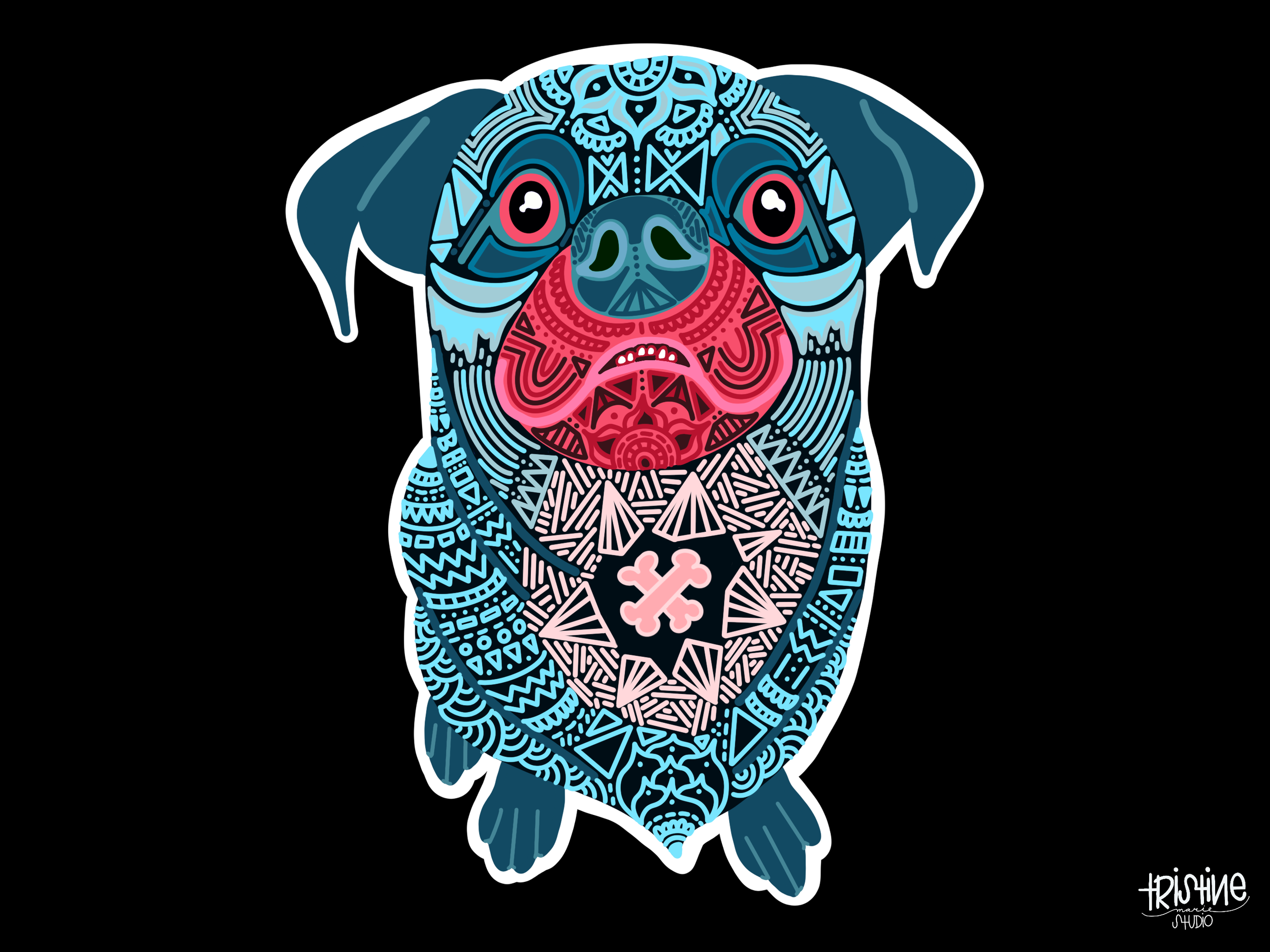 Pogy Alebrijes Pet Portrait