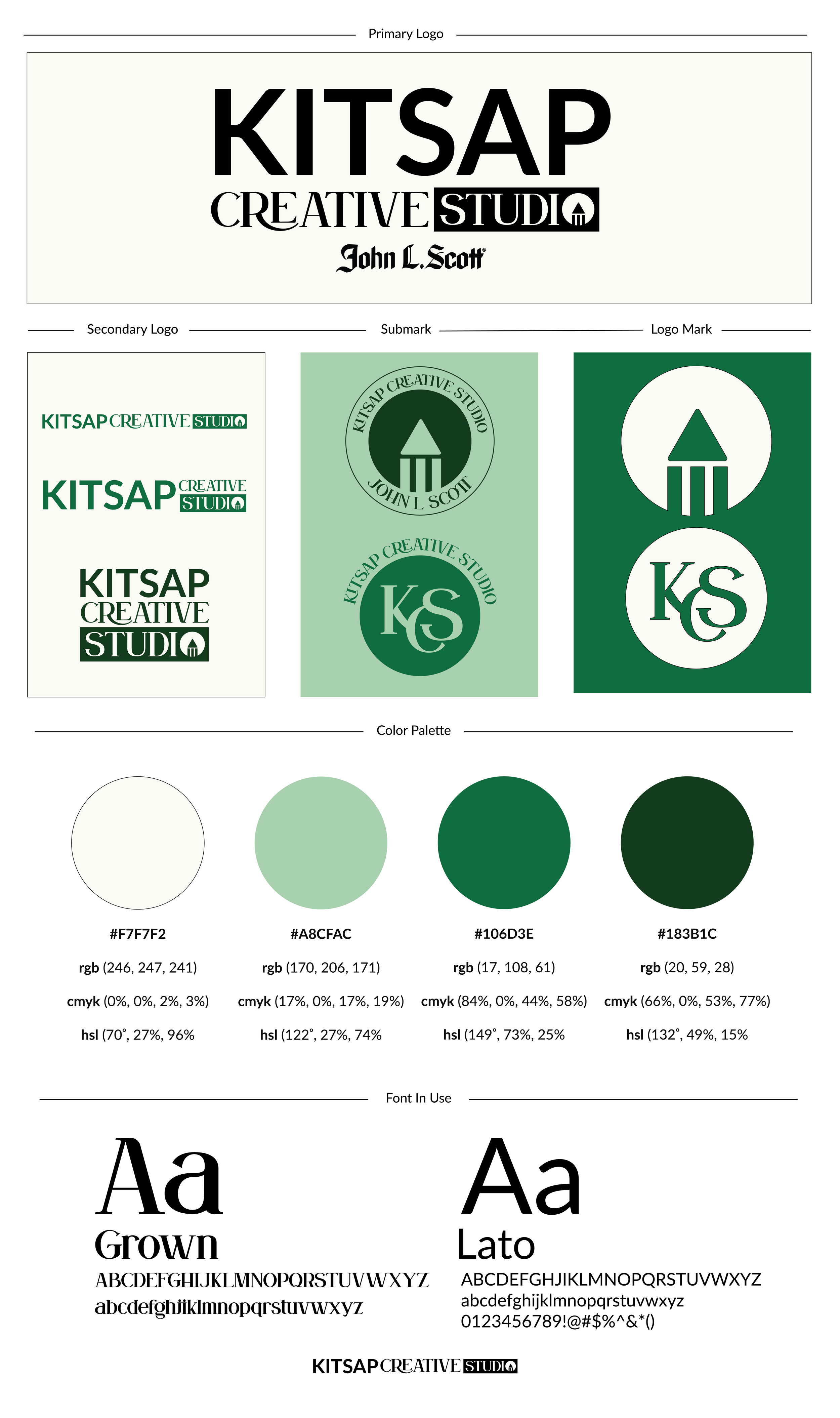 Kitsap Creative Studio Branding Guidelines