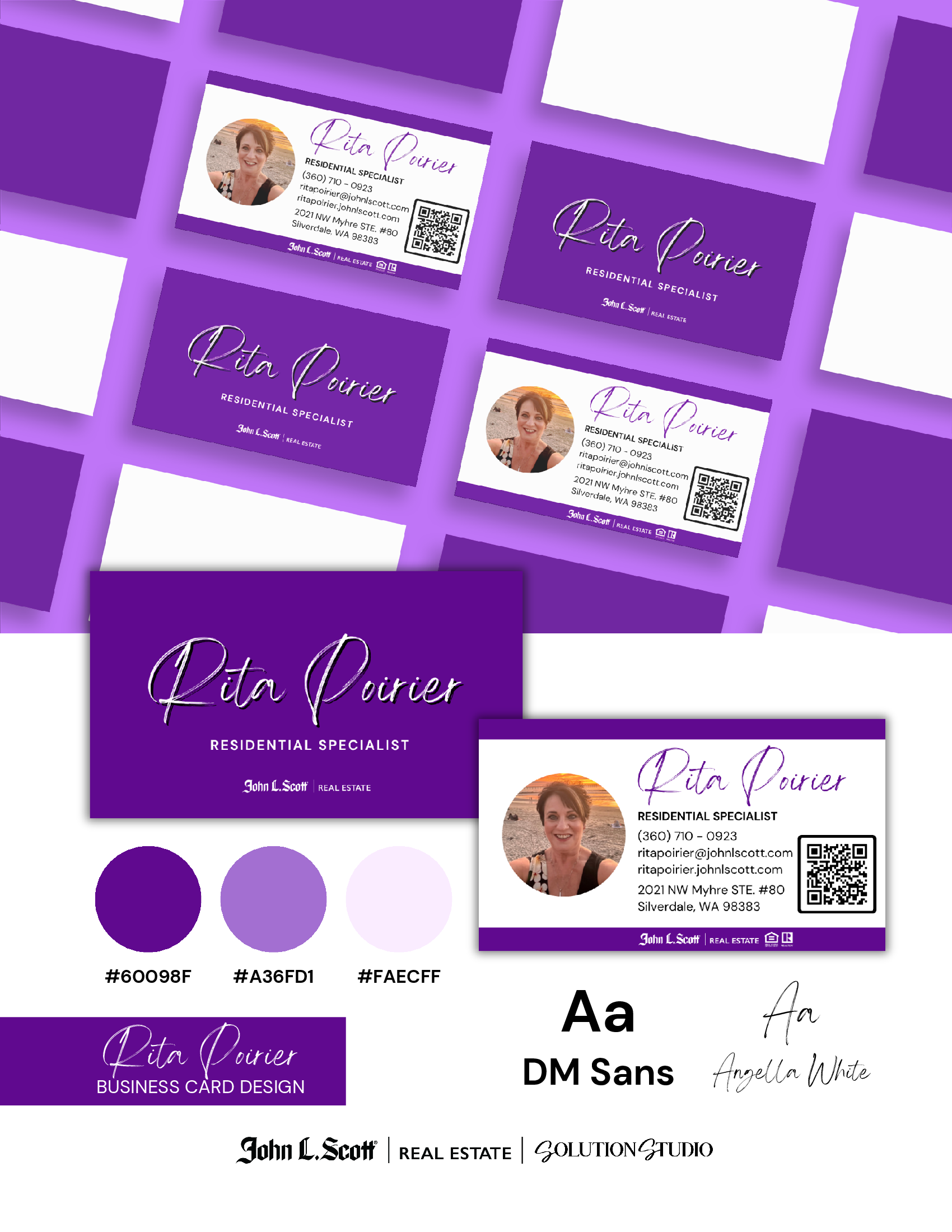 Rita Poirier Business Card Design