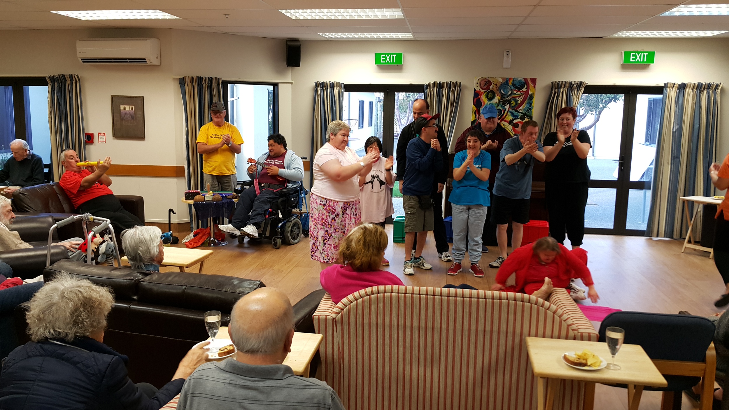 Alpha Omega Playback Theatre Performs at Rita Angus Rest Home