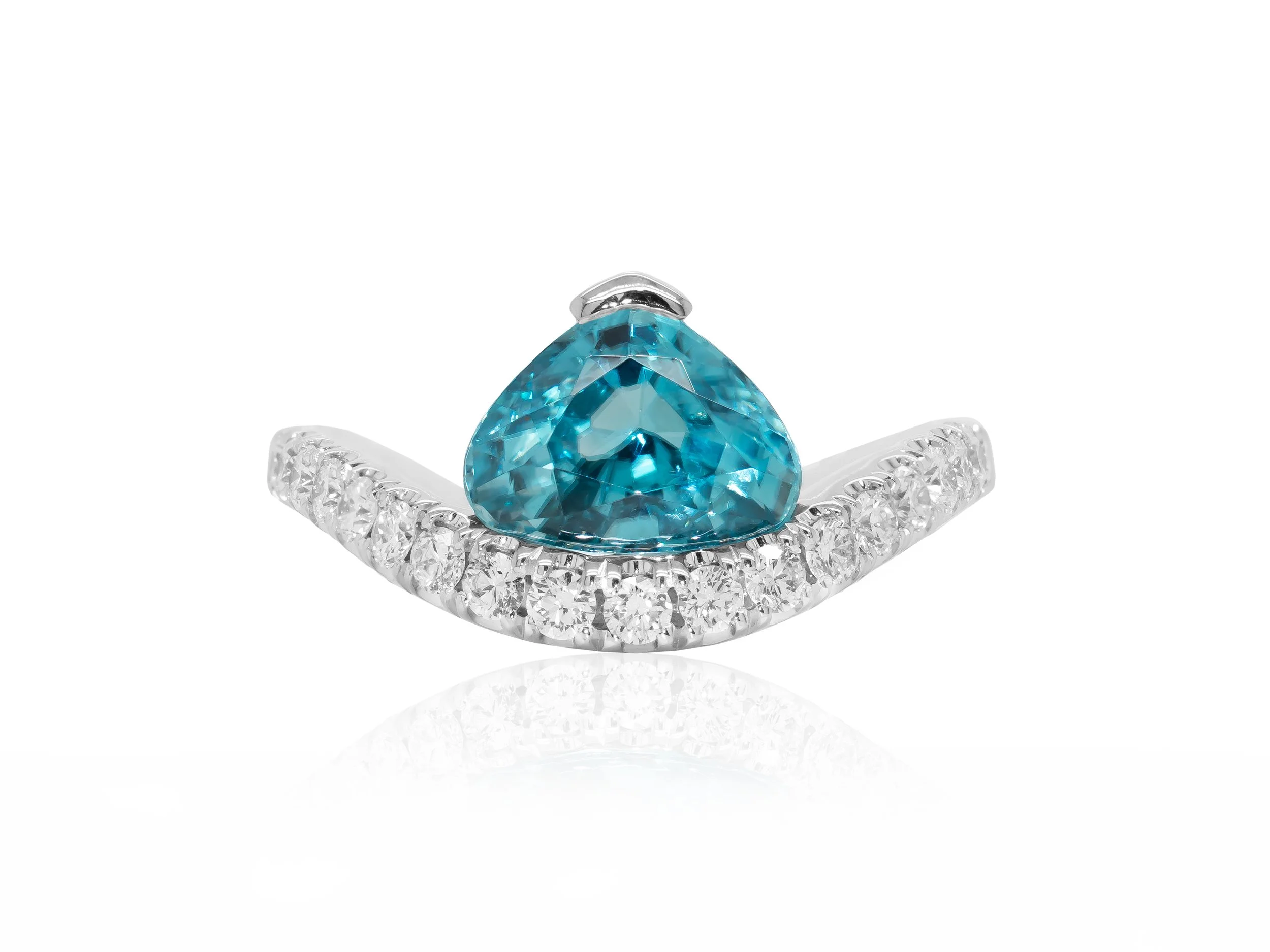 Zircon & Diamond Ring