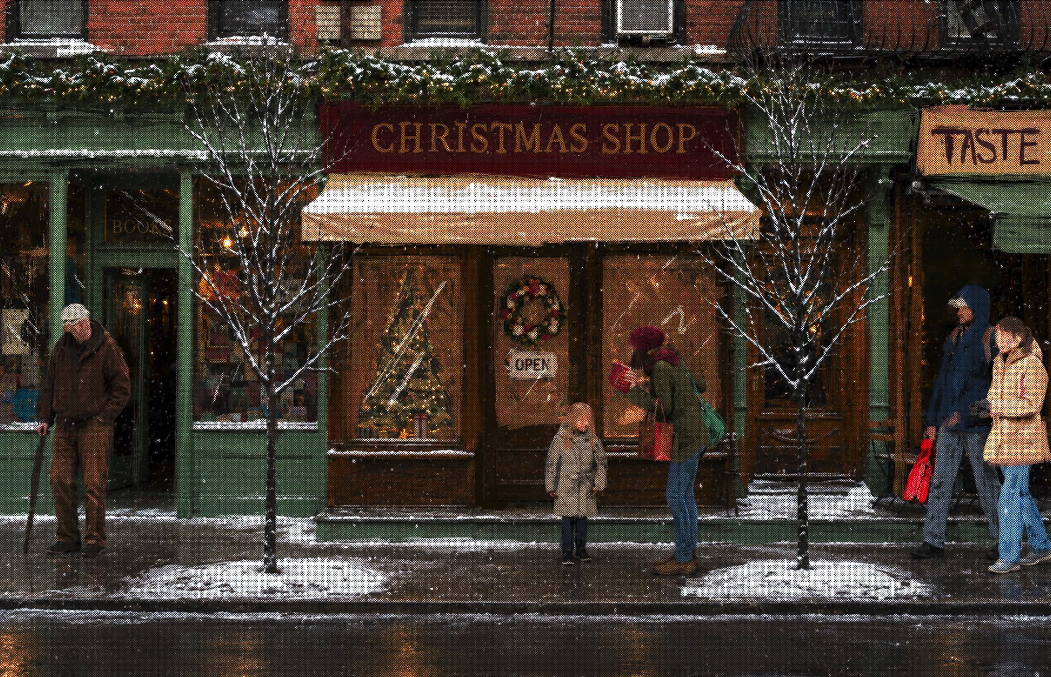 Christmas Store Front