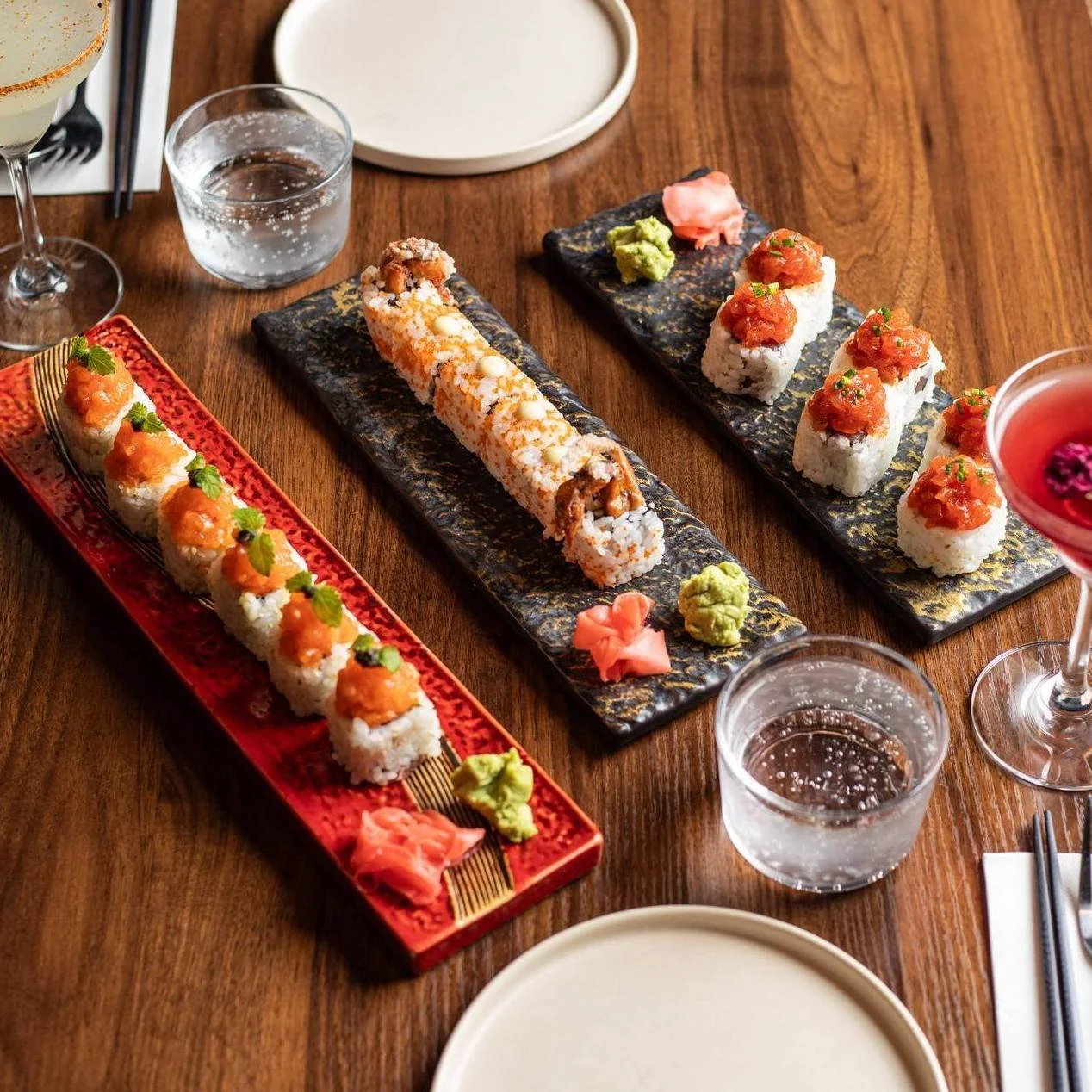 Let us maki your day a little better 😉

SPICY SALMON MAKI - Atlantic salmon, avocado, truffle, lemon balm. 
SPIDER MAKI - Softshell crab, tobiko, cucumber, wasabi mayo.
SPICY MAGURO MAKI - Spicy tuna, daikon, sriracha, chives.

#ChopChop #Canberra