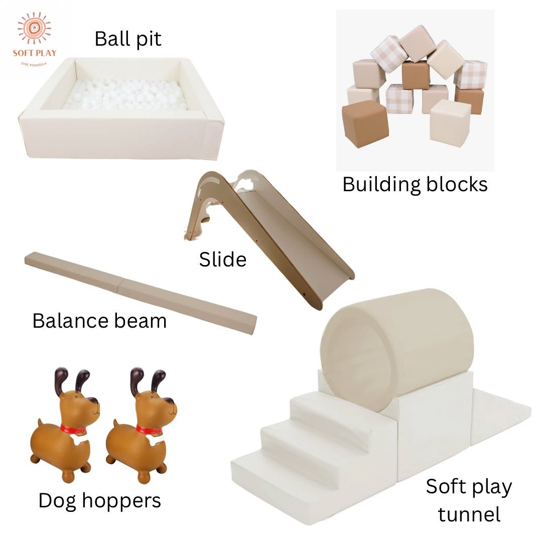 Introductory Offer ⭐️ 
We are offering The Puppuccino Package to hire for $180 for the first 5 bookings! 
Available from the 1st of October. Book via DM or www.softplayeyrepeninsula.com.au 🐶