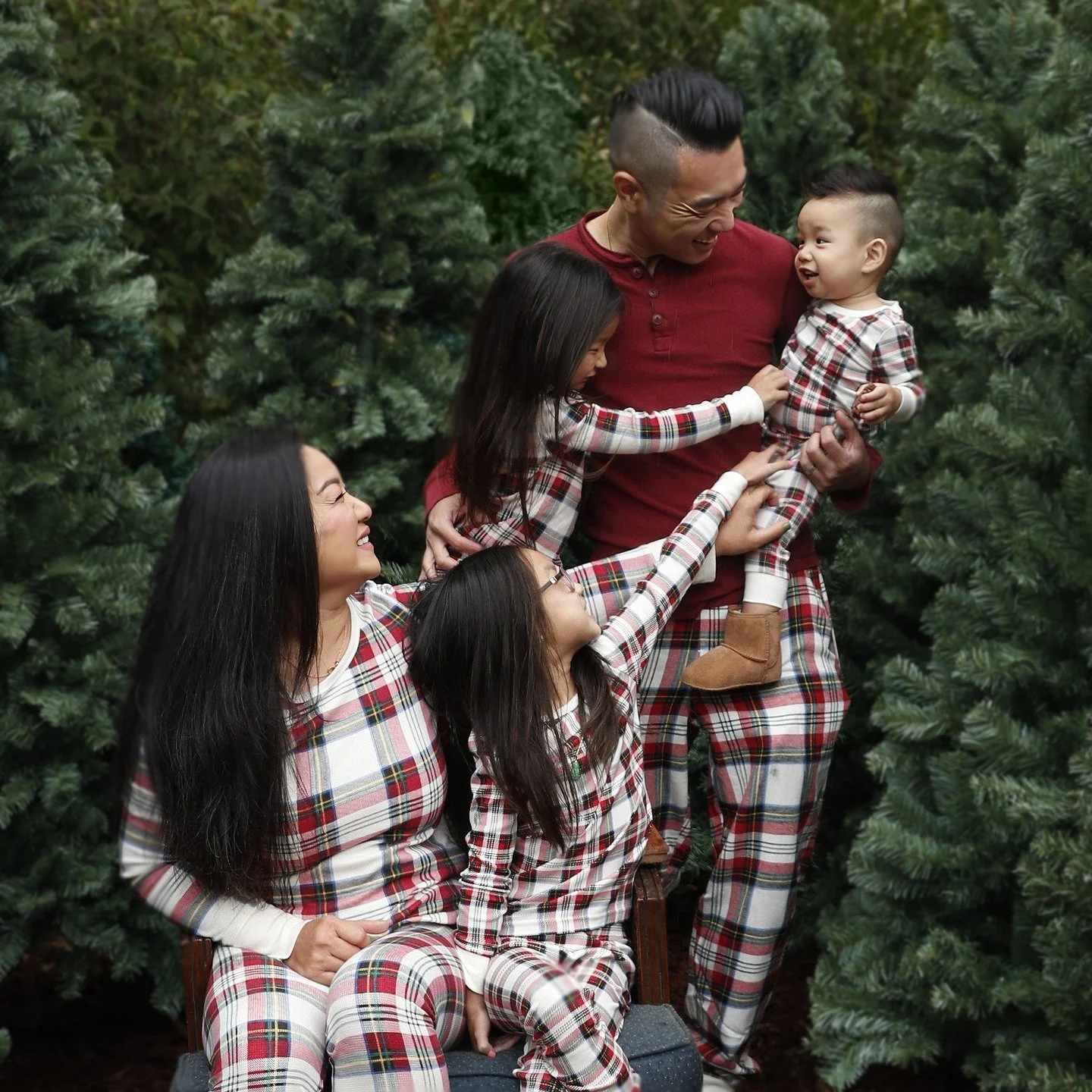 I love love love pajamas...in studio...outside....just love it...one of my favorite families.. still room for tree farm...