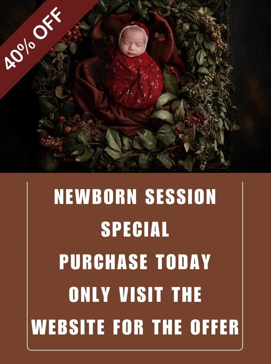 Small business Saturday. - head to the website to grab a newborn session 40% off today only - schedule this year or next. www.anabrandt.com