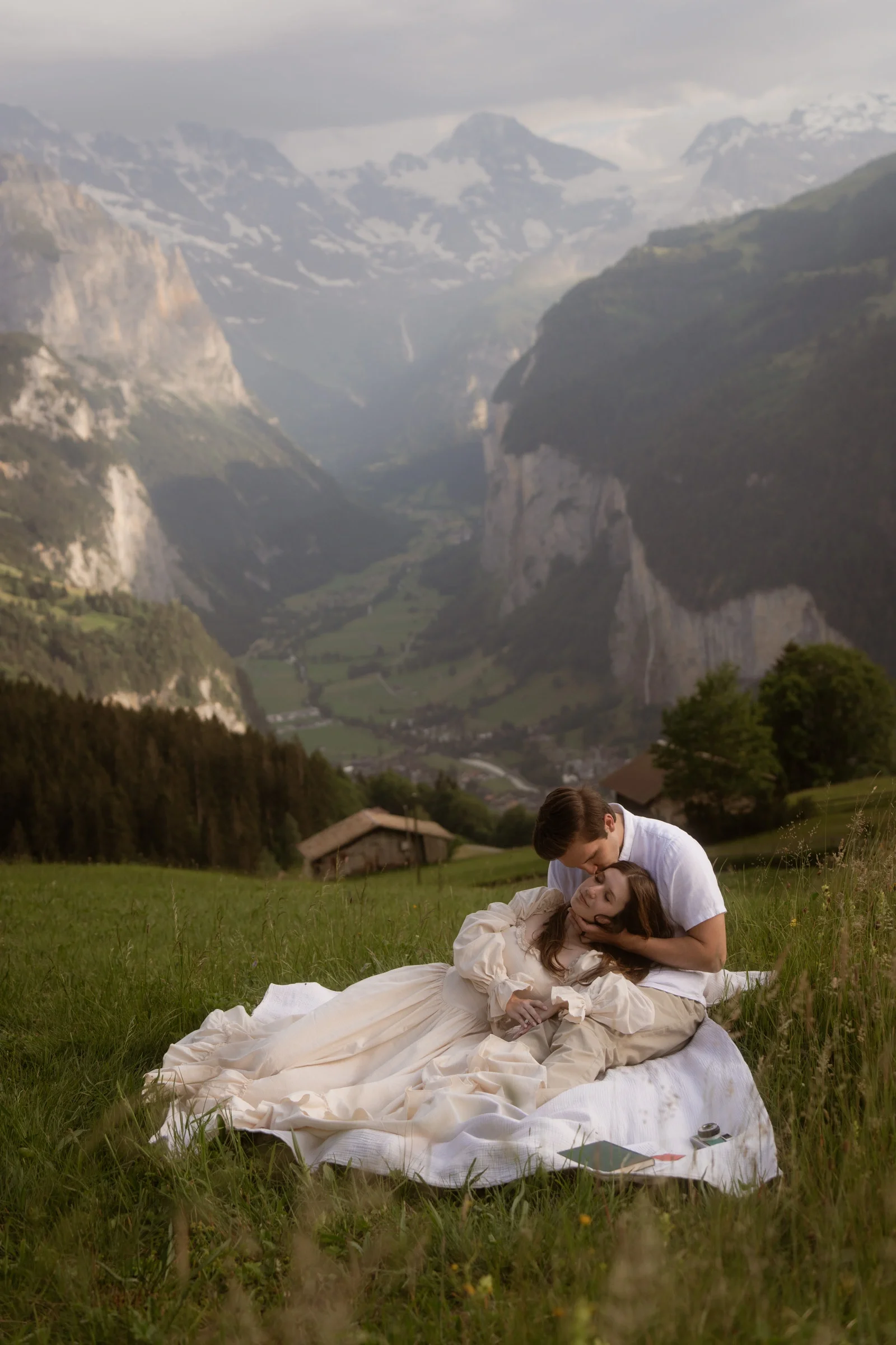 cinematic photoshooting in the swiss alps