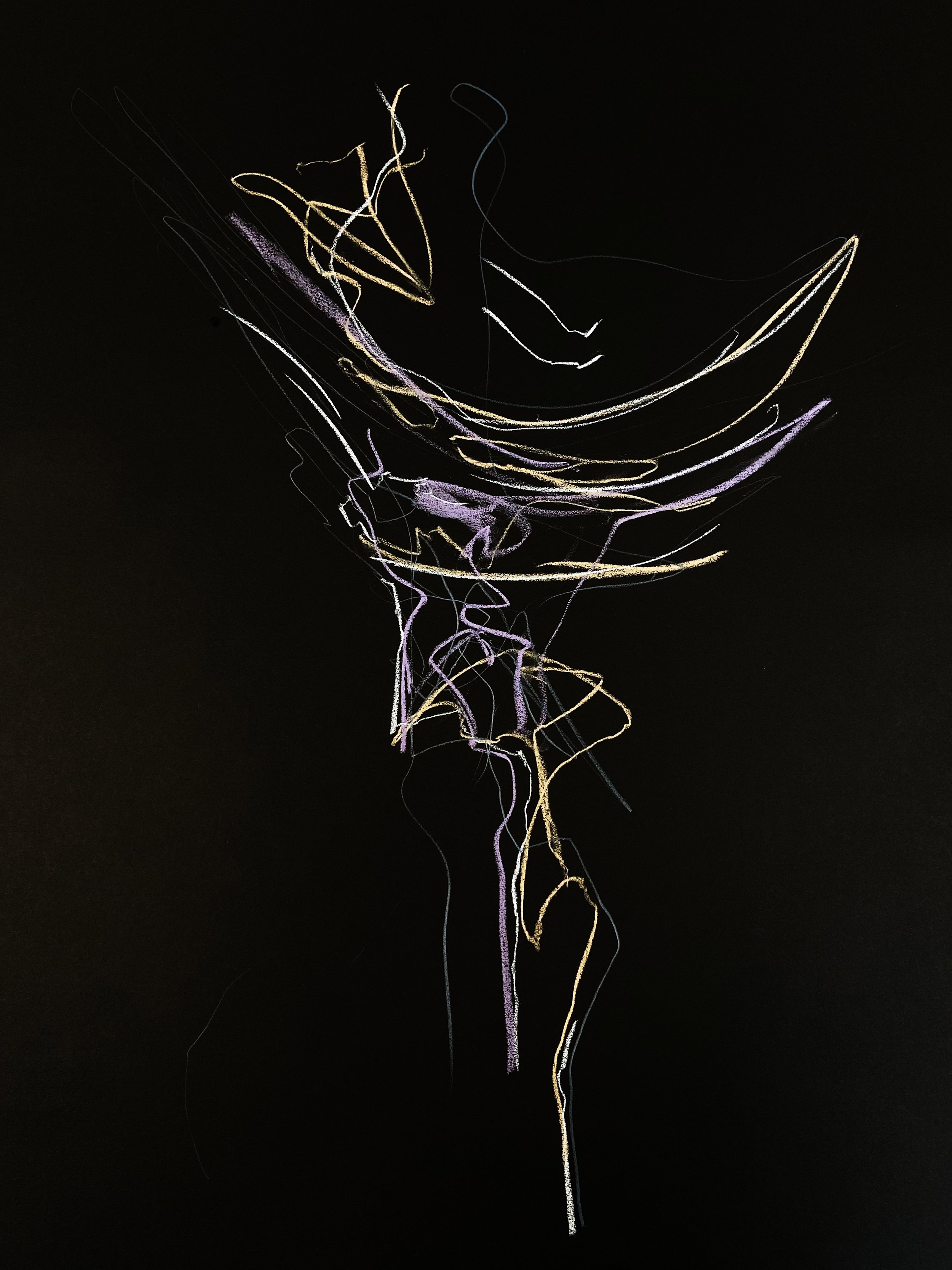 dance drawing "soulchain", 2023 | by Sharon Eyal & Gai Bahar for tanzmainz |