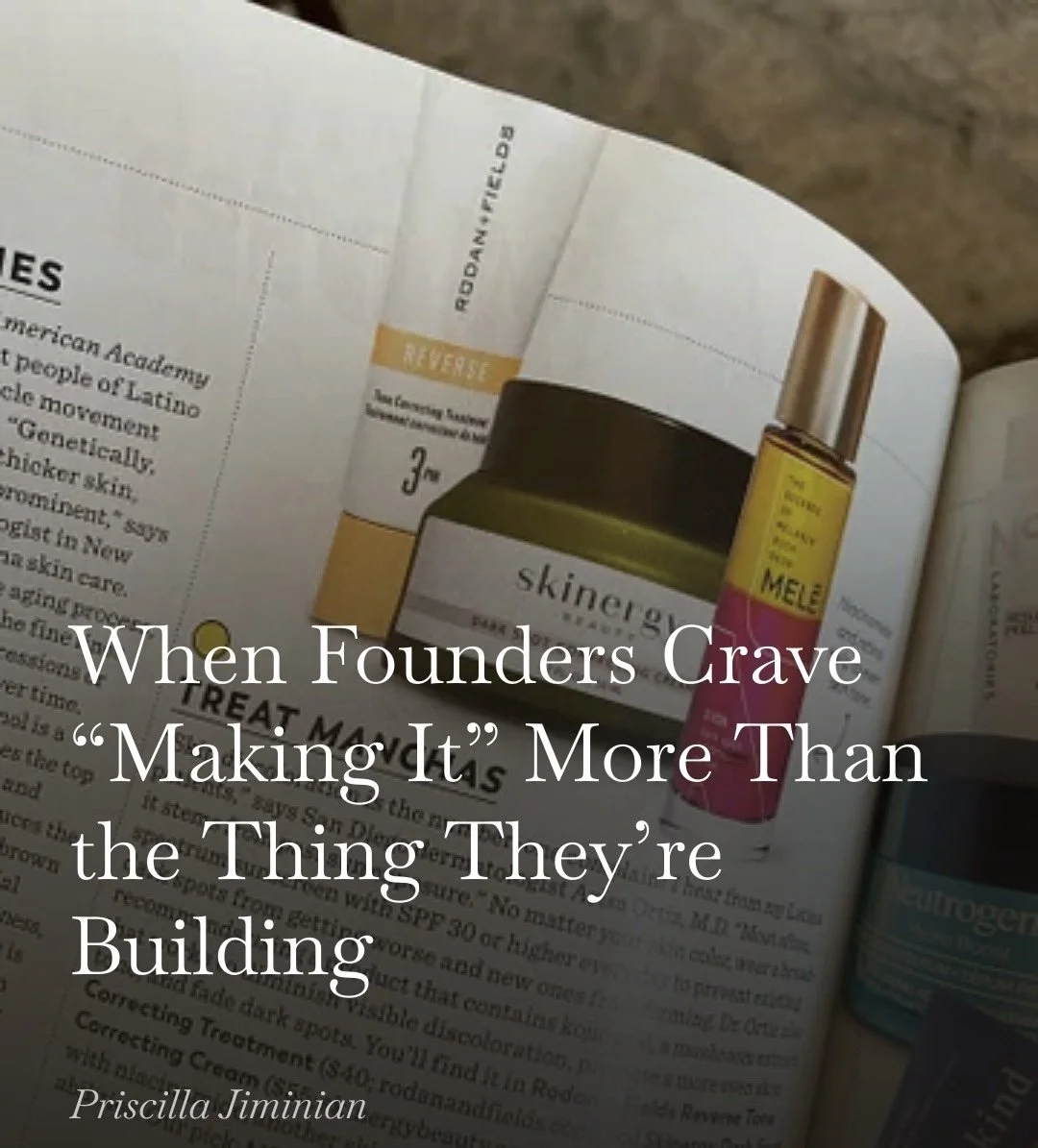 When Founders Crave “Making It” More Than the Thing They’re Building