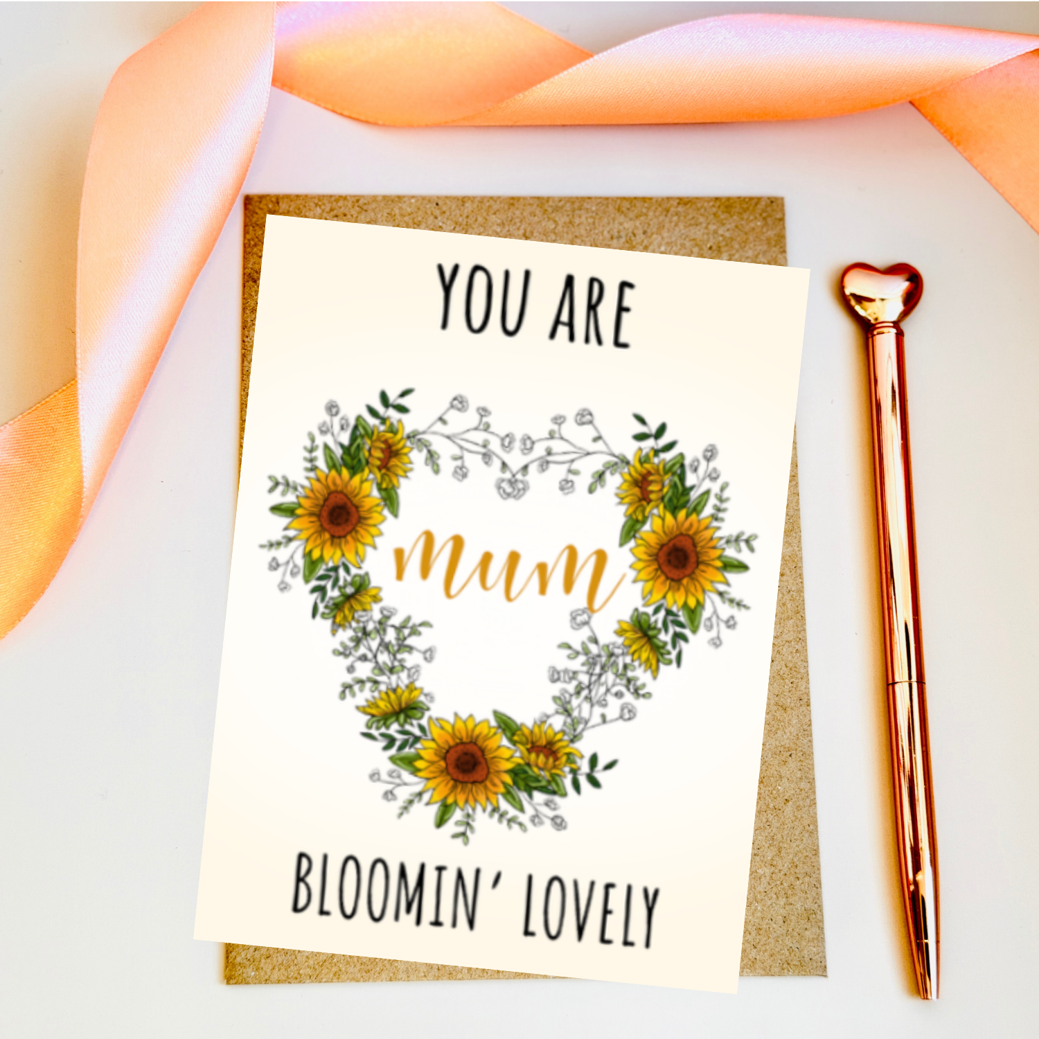You Are Bloomin' Lovely Mum Sticker Card