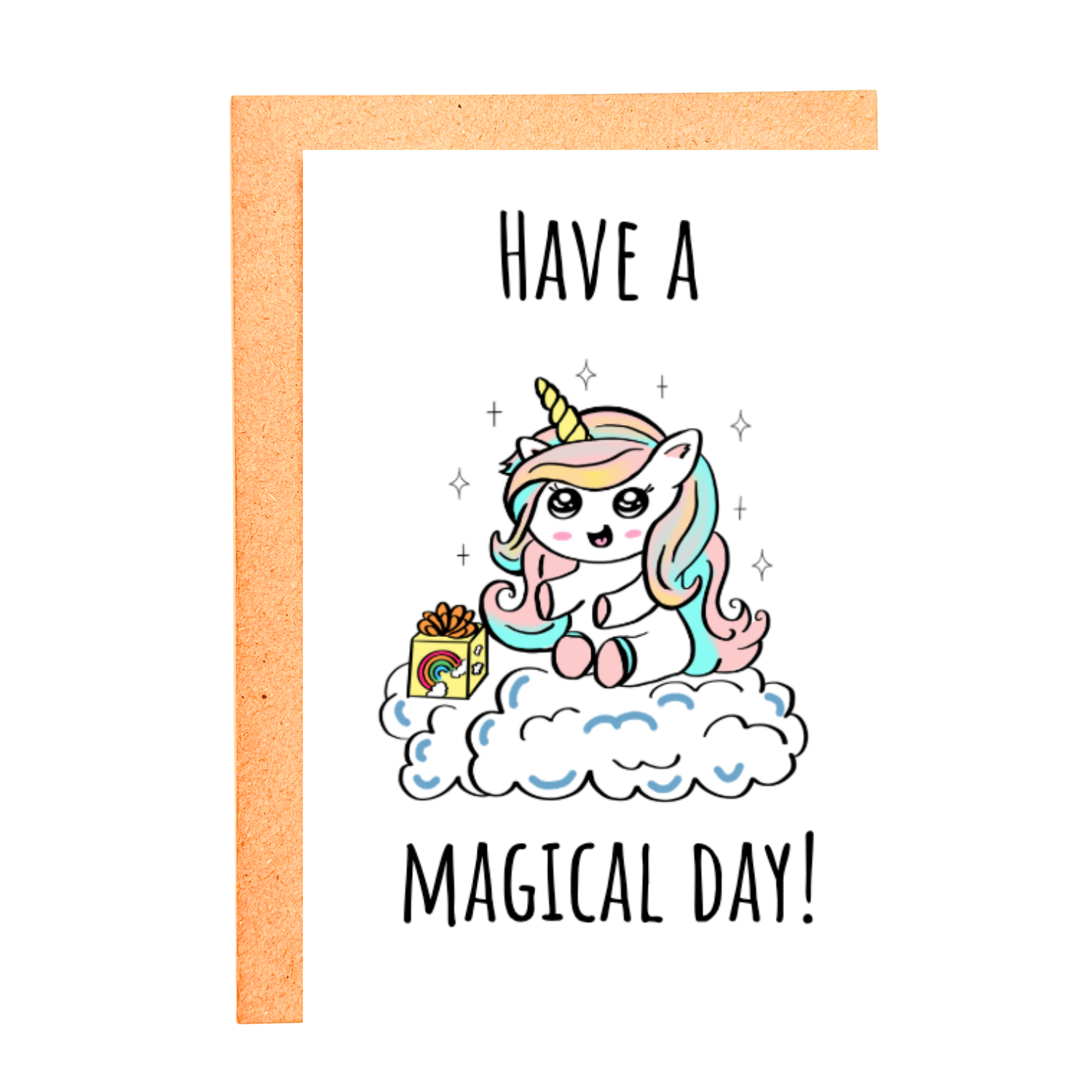 HAVE A MAGICAL DAY STICKER CARD