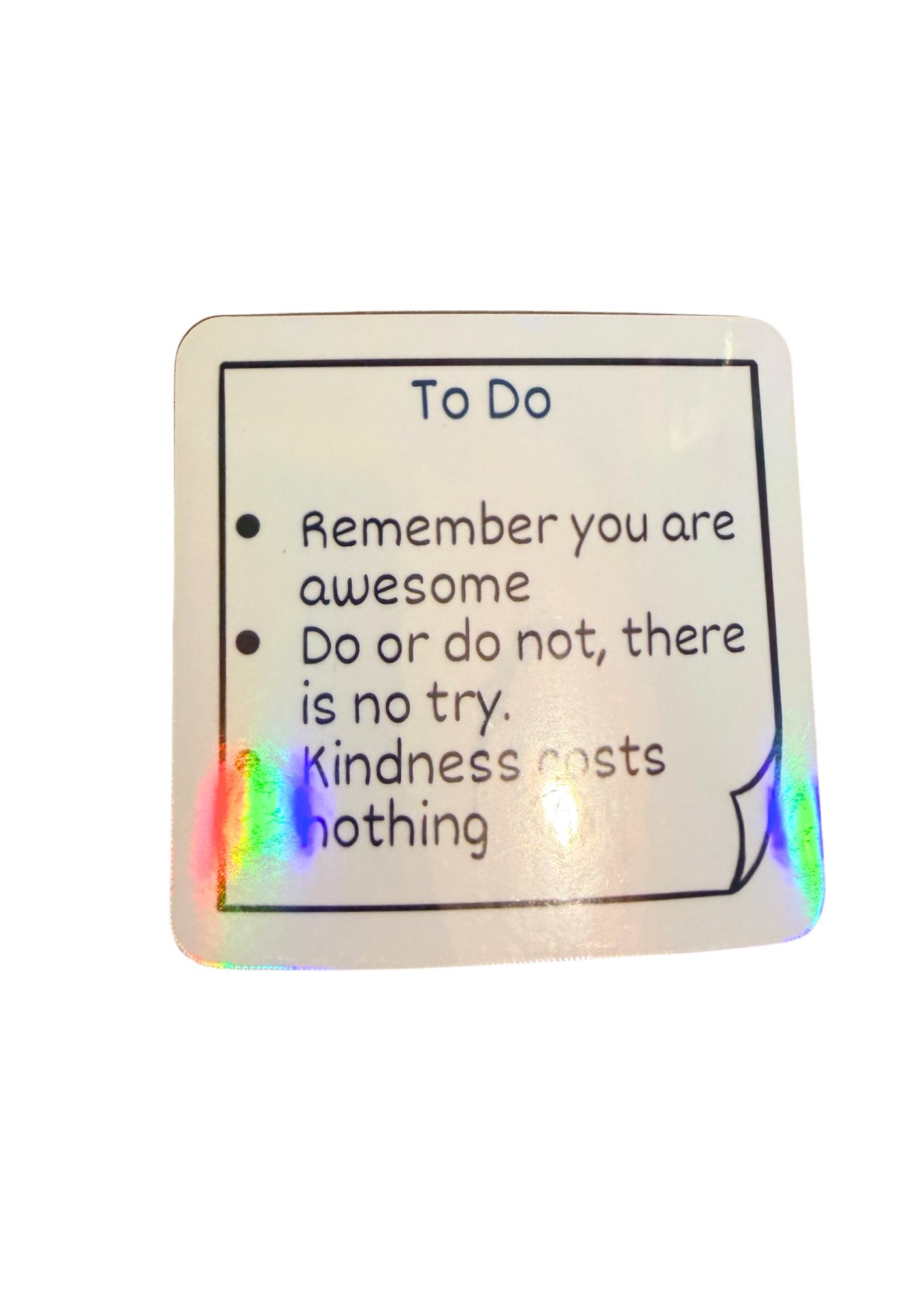 Motivational Post It Sticker