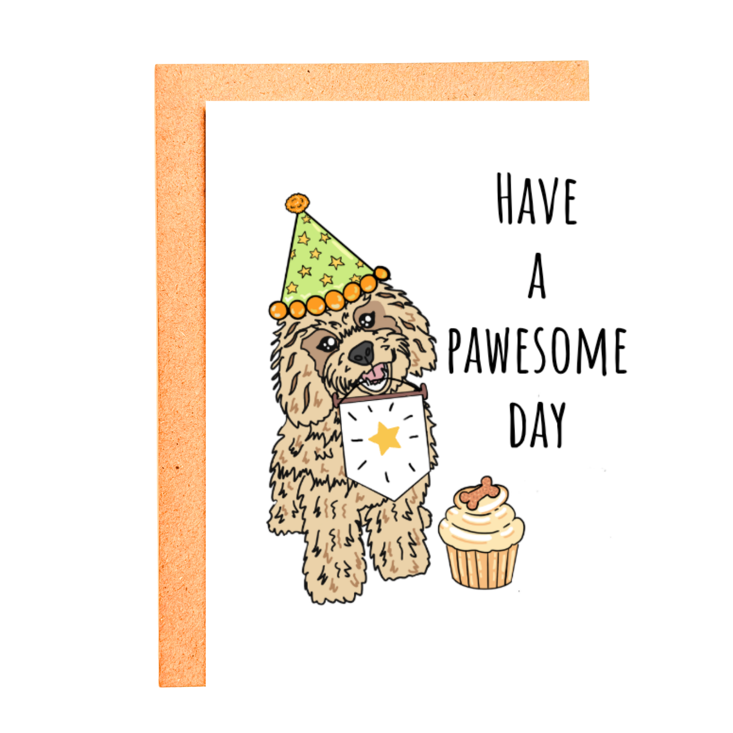 HAVE A PAWESOME DAY STICKER CARD