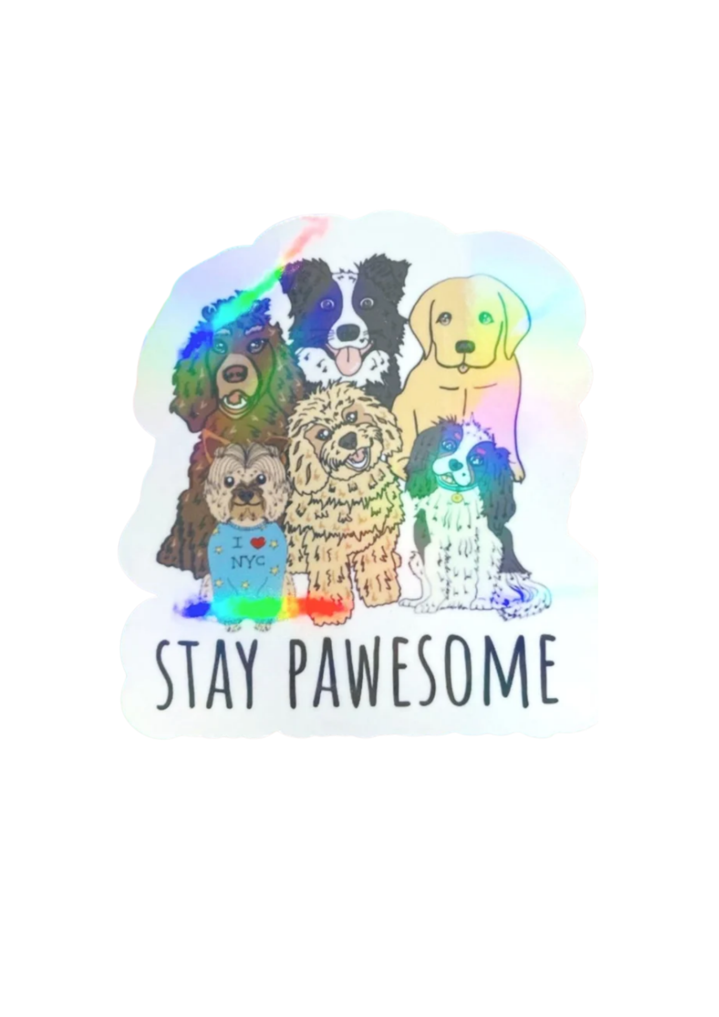 stay pawesome sticker