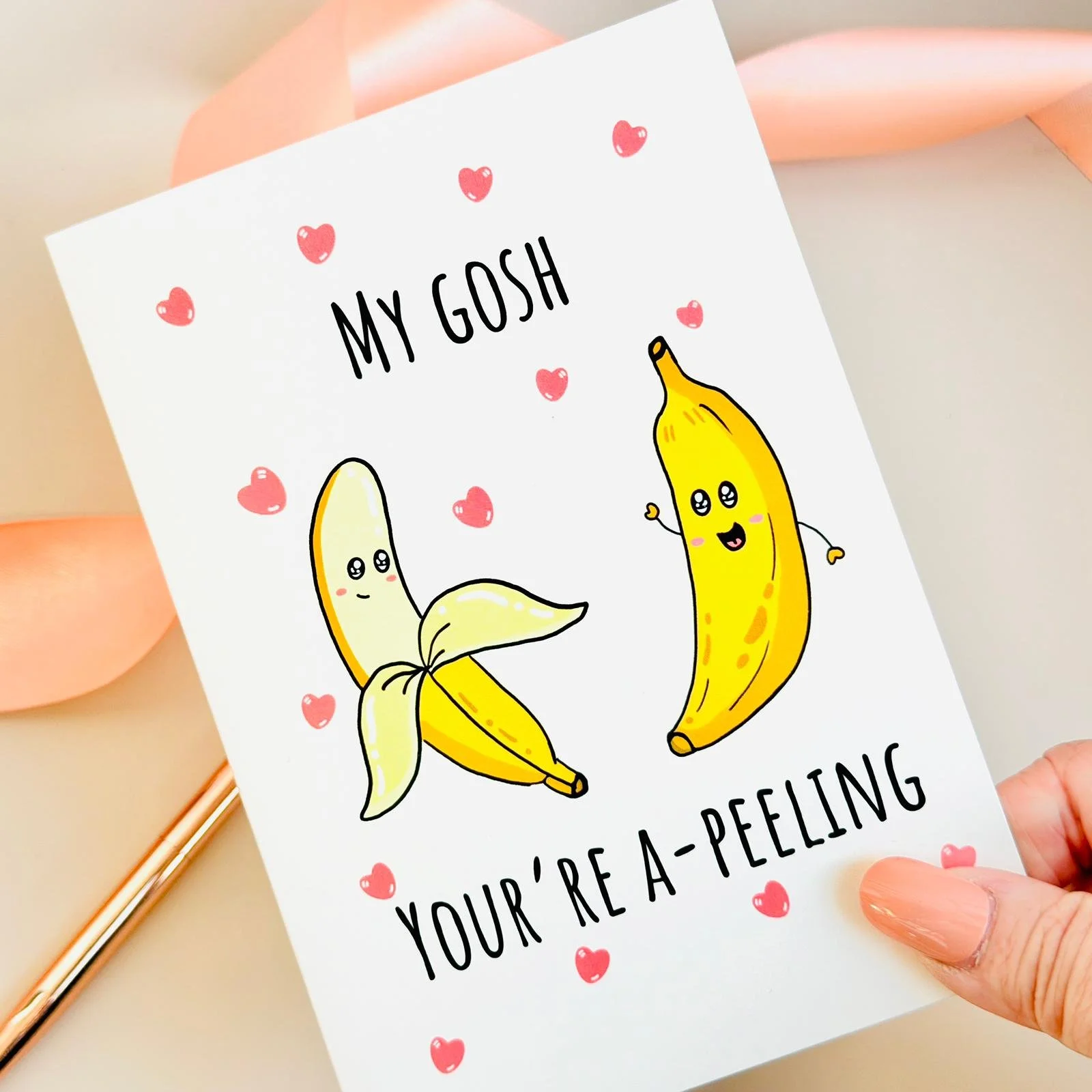 My gosh you're a-peeling Sticker Card