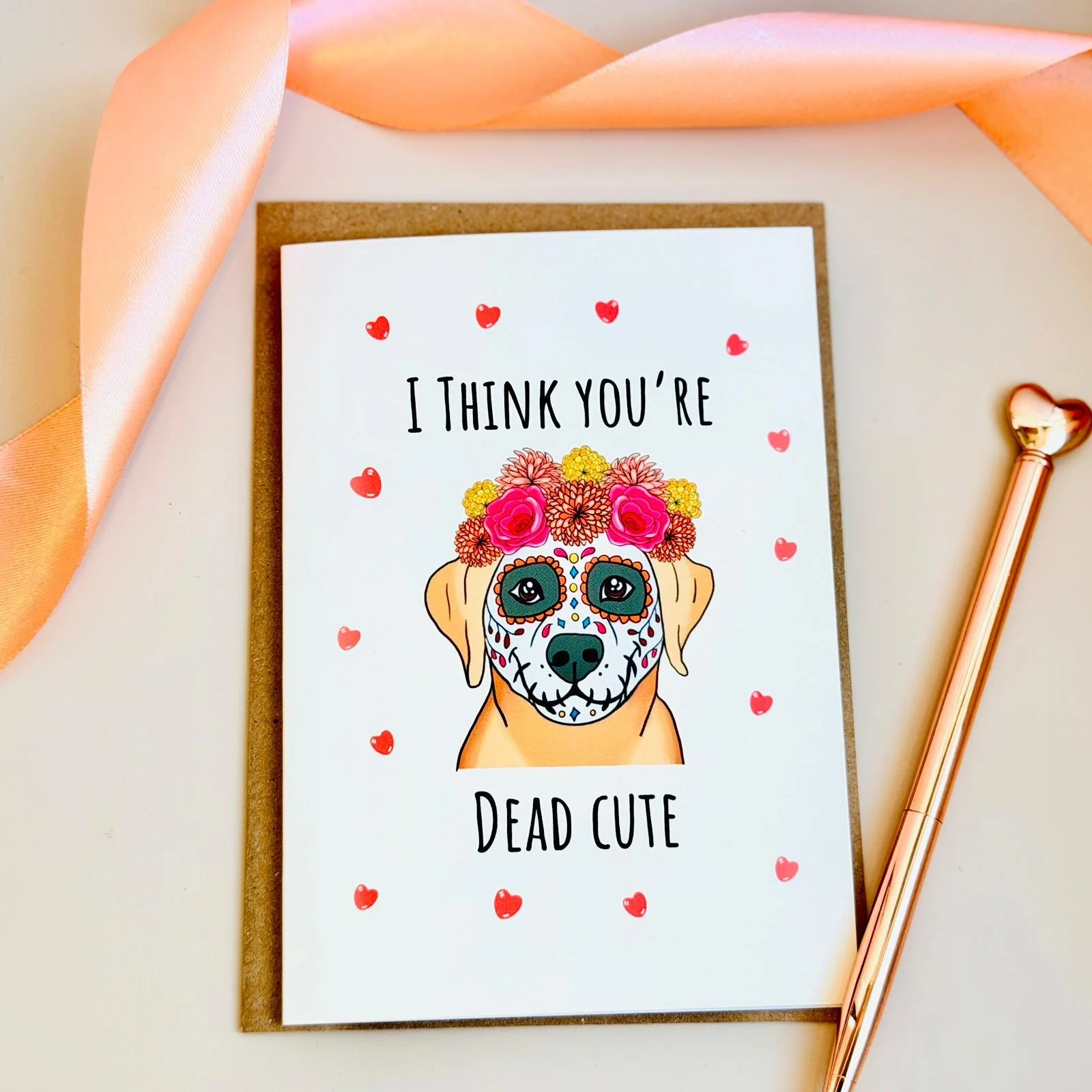 I think you're Dead Cute Sticker Card