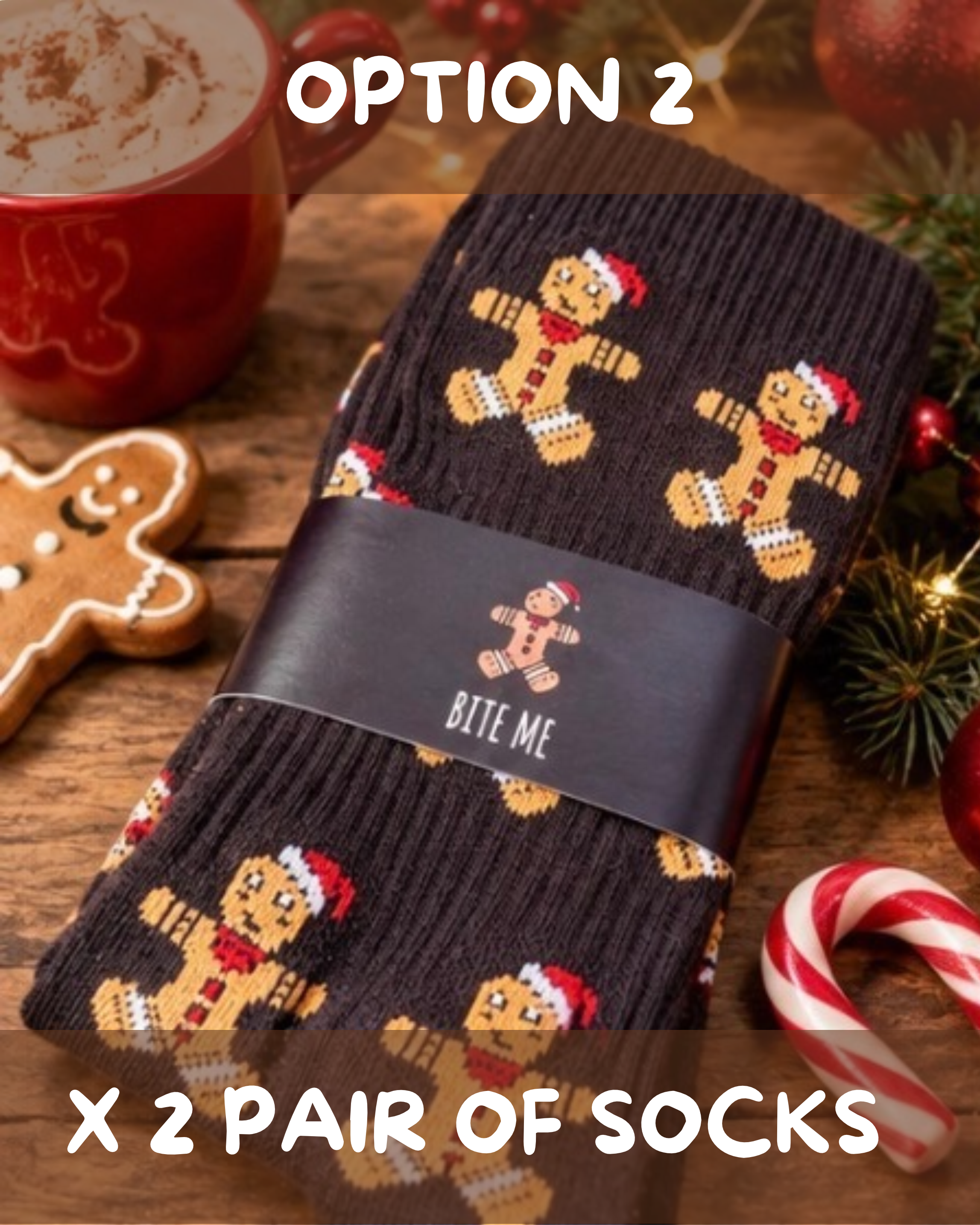BITE ME CHRISTMAS SOCKS | 2 PAIRS PRESALE BUNDLE