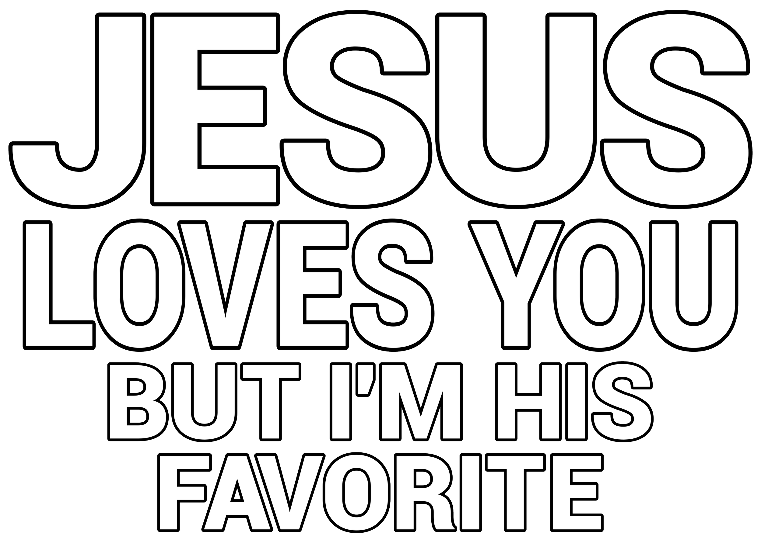 JESUS LOVES YOU