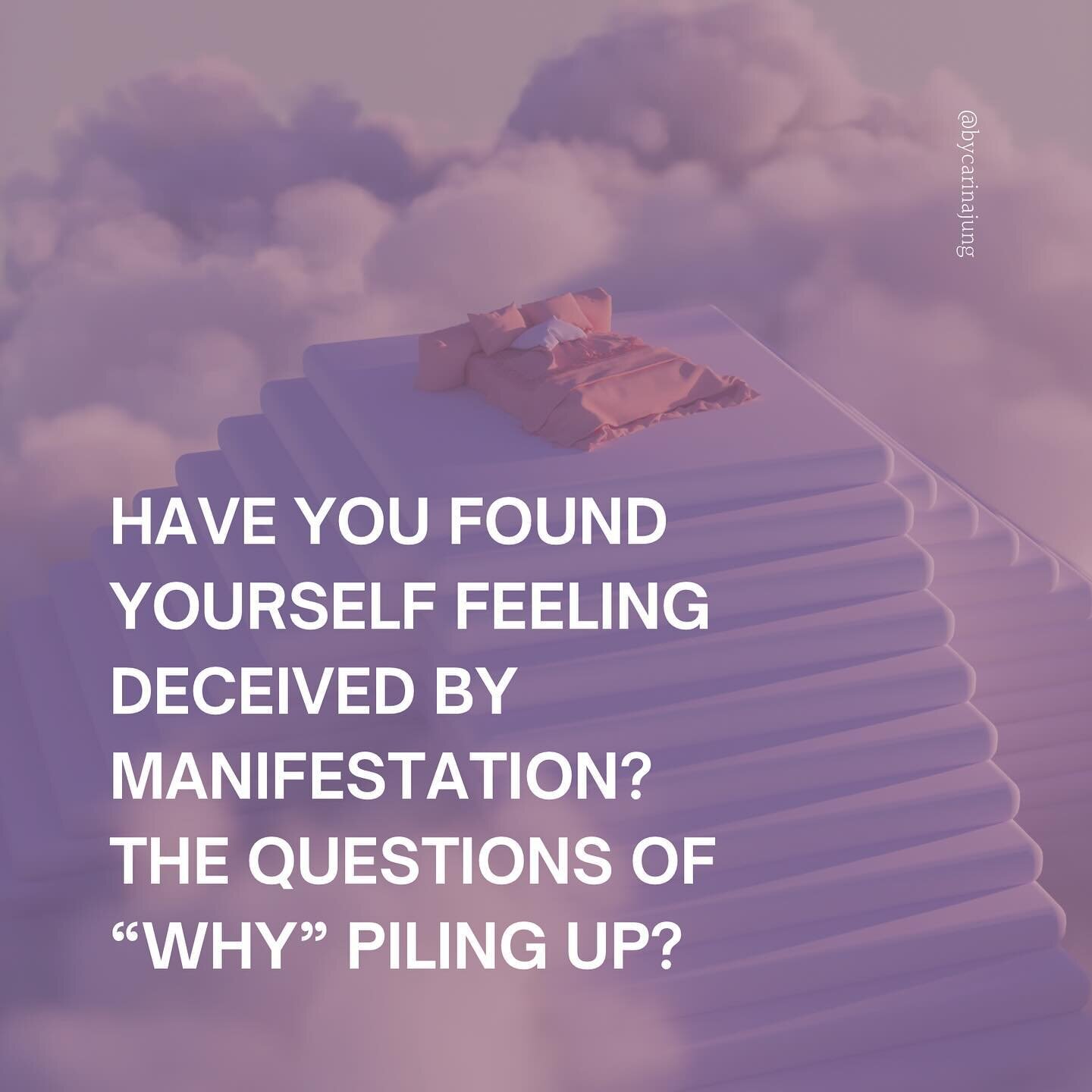 For many years, I was looking on the outside to find my path. 

I made up my mind of what I wanted in this moment and &bdquo;tried to manifest it&ldquo;. 

Only to feel deceived by manifestation. I had so many questions: Why doesn&rsquo;t it come int