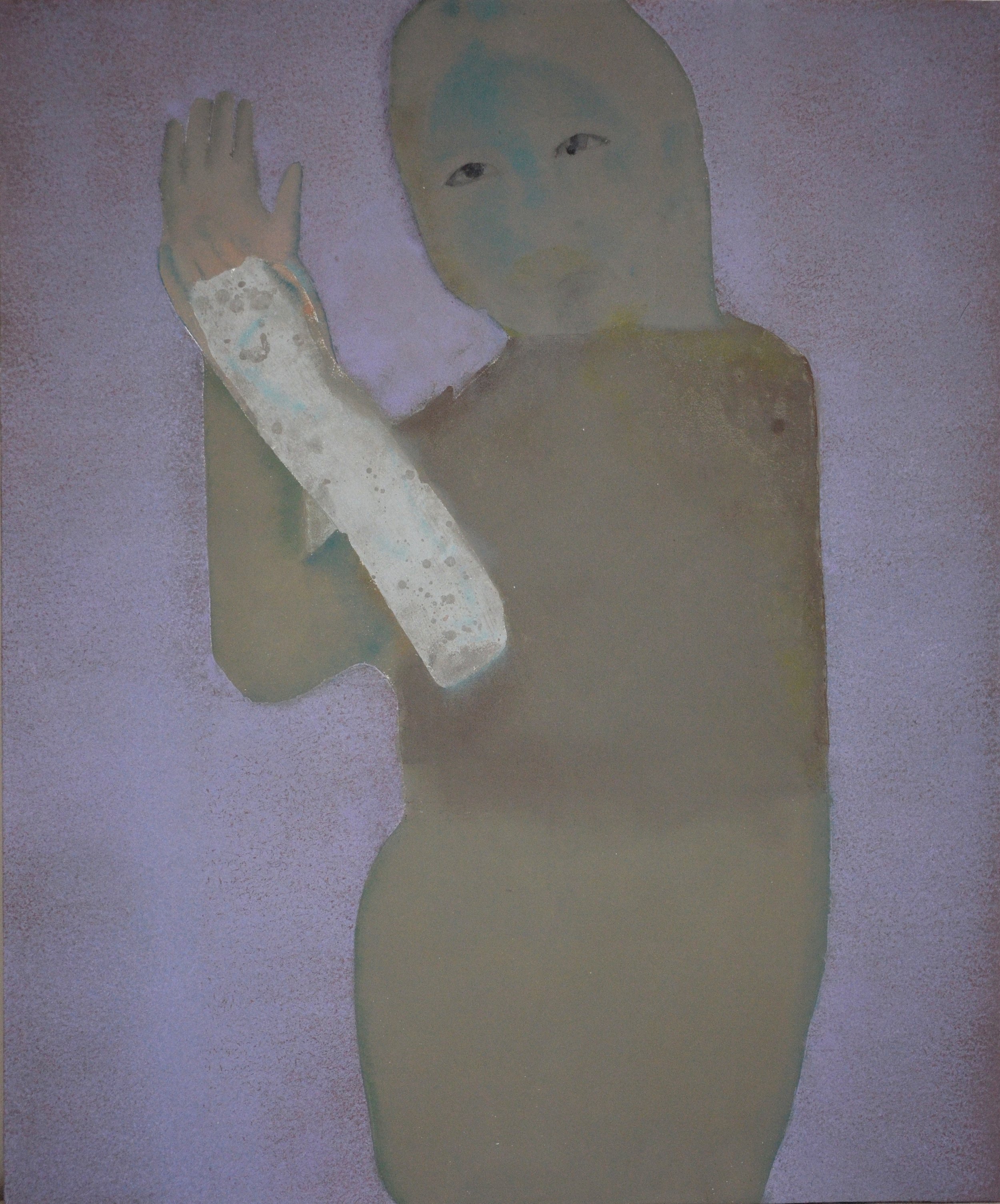 RESILIENT II. 50×60cm Paint and Monotype on HDF Panel