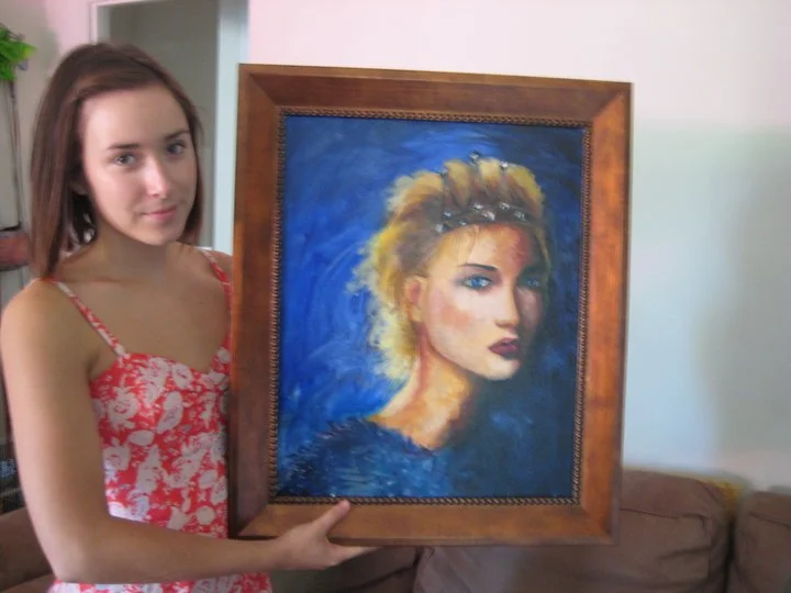 Christina and her painting