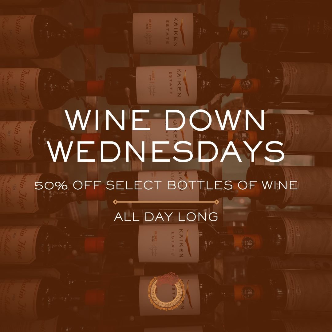 Got plans tomorrow? WINE down with us all day long. 🍷