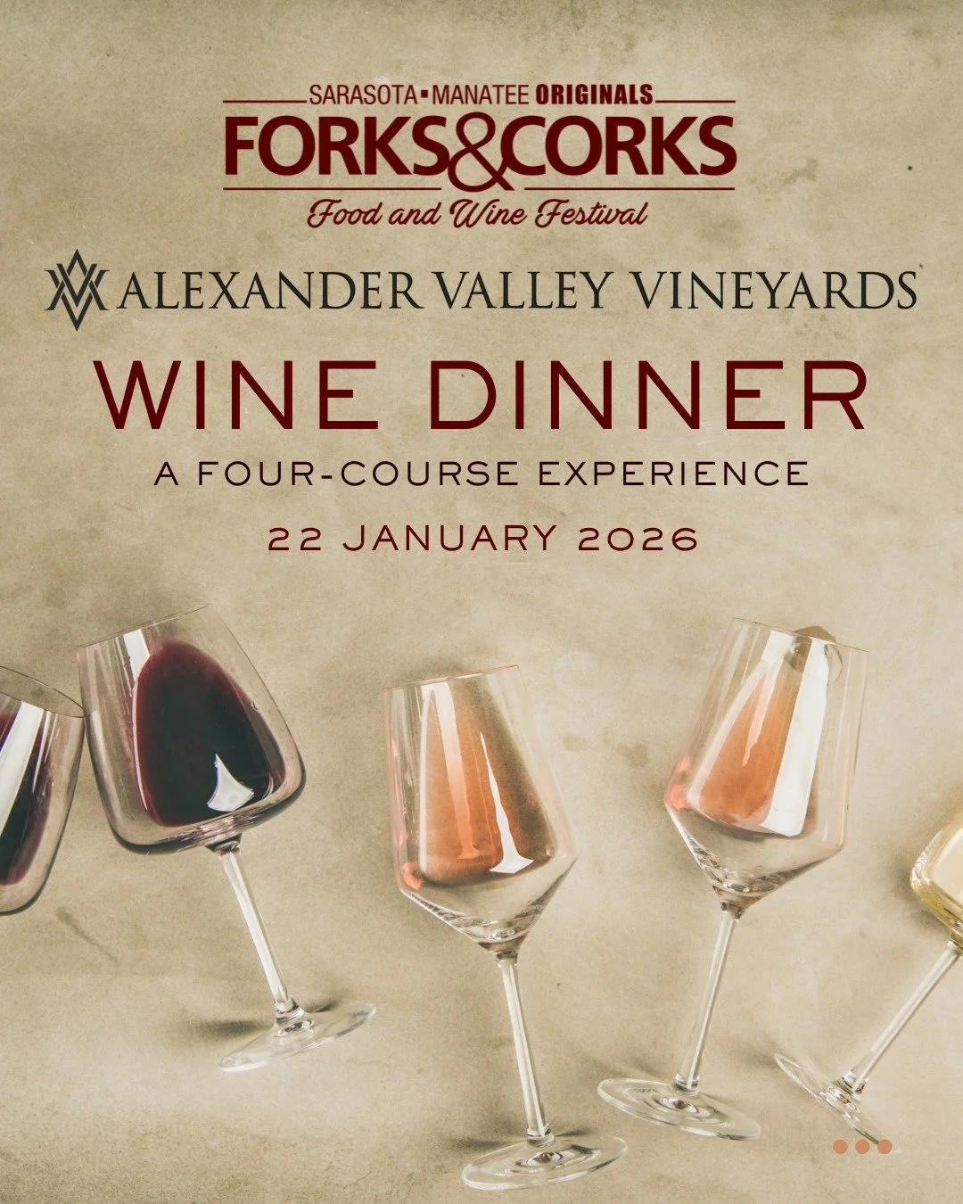 Kolucan is proud to be part of the Forks &amp; Corks 2026 event series with a special multi-course winemaker dinner featuring vibrant Mexican flavors and thoughtful pairings from Alexander Valley Vineyards. This intimate evening highlights expressive