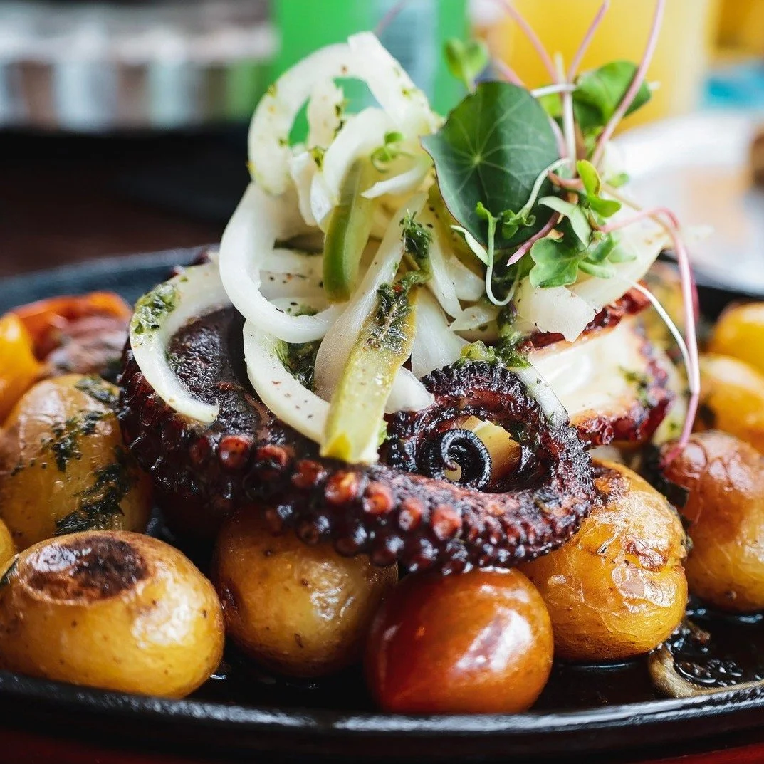 Two appetizers that set the standard at Kolucan:
 Pulpo Asado &mdash; Charred, tender, and packed with bold flavor.
Ceviche de Mariscos &mdash; Fresh, bright, and layered with premium seafood.
Crafted with passion. Served with pride.

 #lunchbreak #m