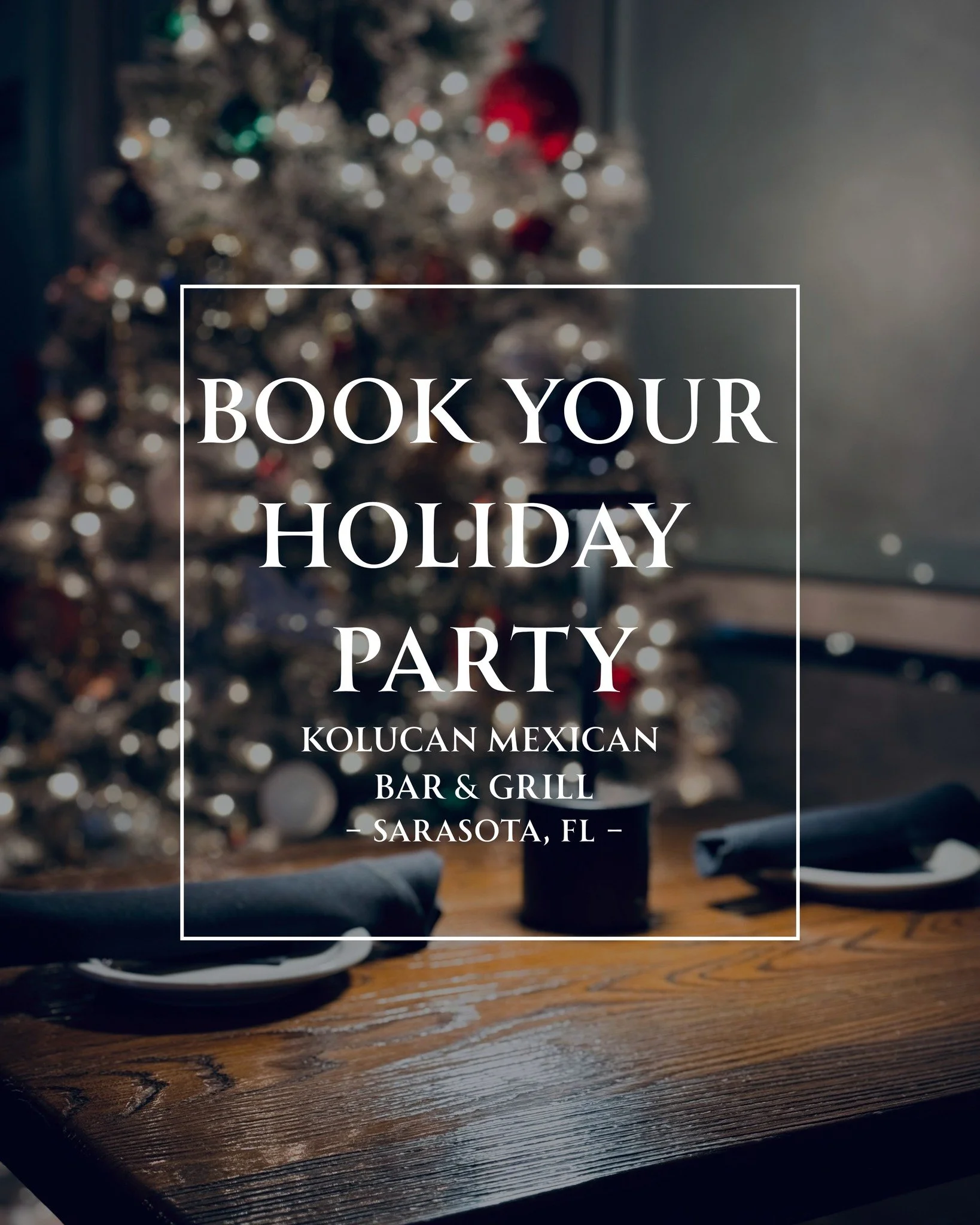 Let Kolucan bring the flavor and the fiesta to your holiday season. Reserve your holiday party now!