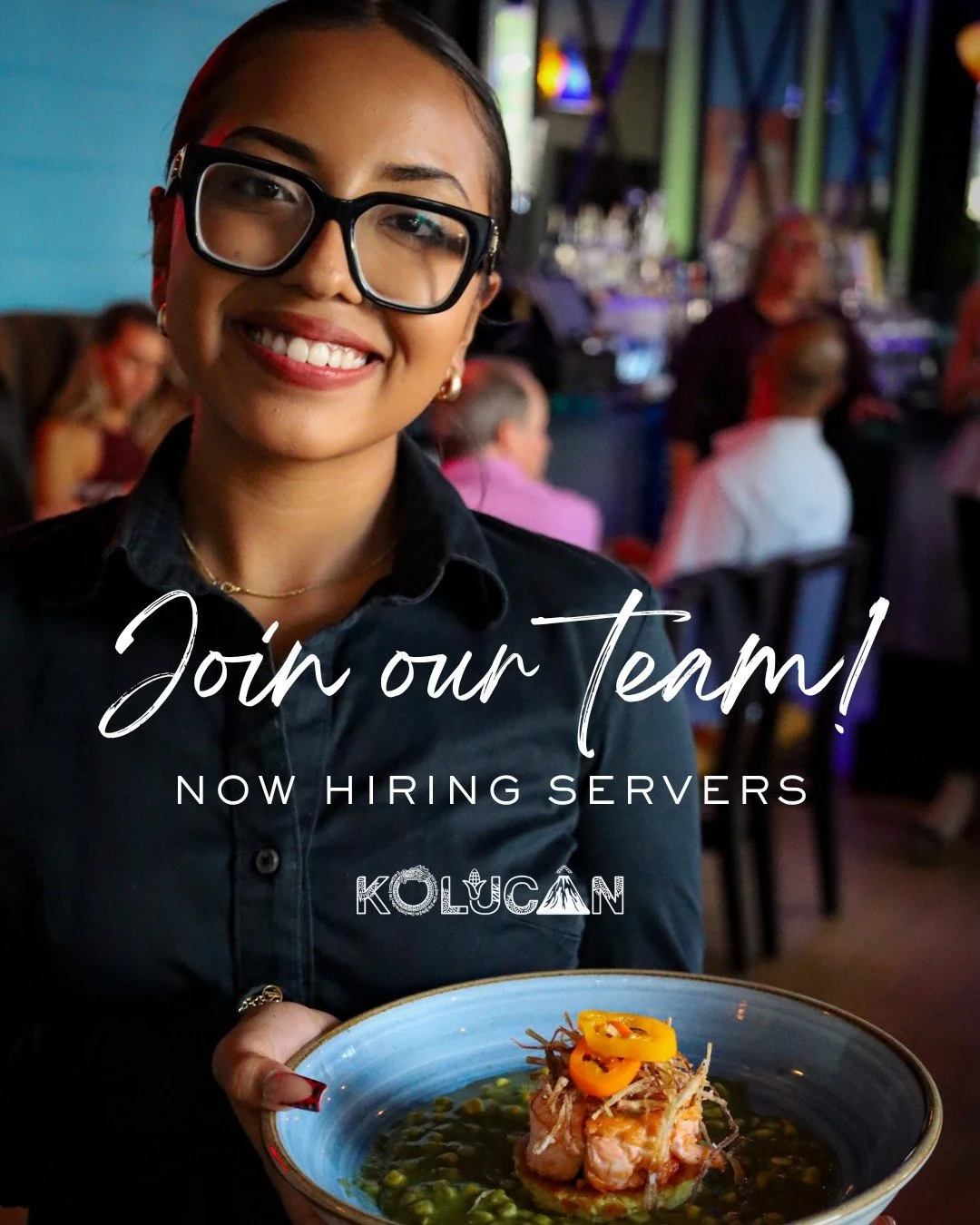 Join the Kolucan team 🌮✨

We&rsquo;re hiring experienced servers who love Mexican food, thrive in a fast-paced environment, and bring a positive, friendly attitude to every shift. If you&rsquo;re great with people, take pride in your work, and enjoy