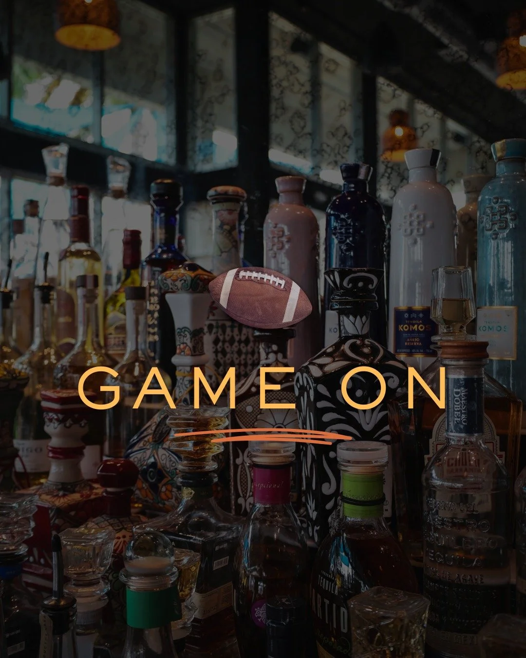 Now you don&rsquo;t have to choose between your favorite Mexican food and the game 🏈🌮
We&rsquo;ll have the games on in the main bar&mdash;and if you&rsquo;re hosting, don&rsquo;t forget to get your catering orders in for next Sunday.
Swipe to see t