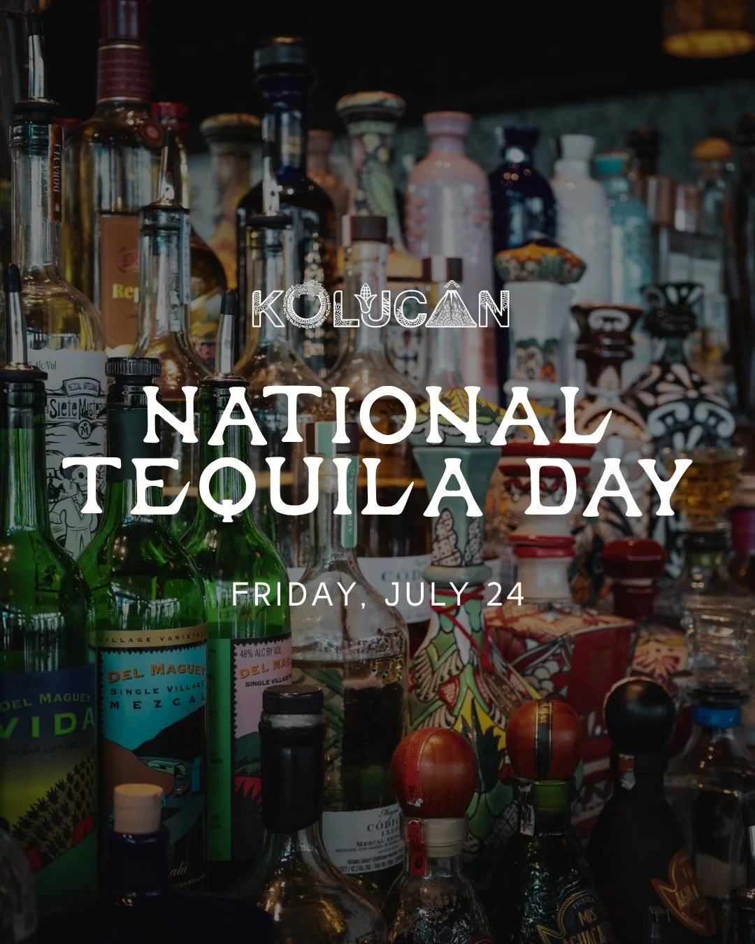 Tomorrow's the day. 🥃

If you love tequila&mdash;or you've been looking for an excuse to try something new&mdash;this is it.

Join us for The Spirit of Mexico, an evening of premium tequila tastings, chef-crafted small bites, a welcome cocktail, and