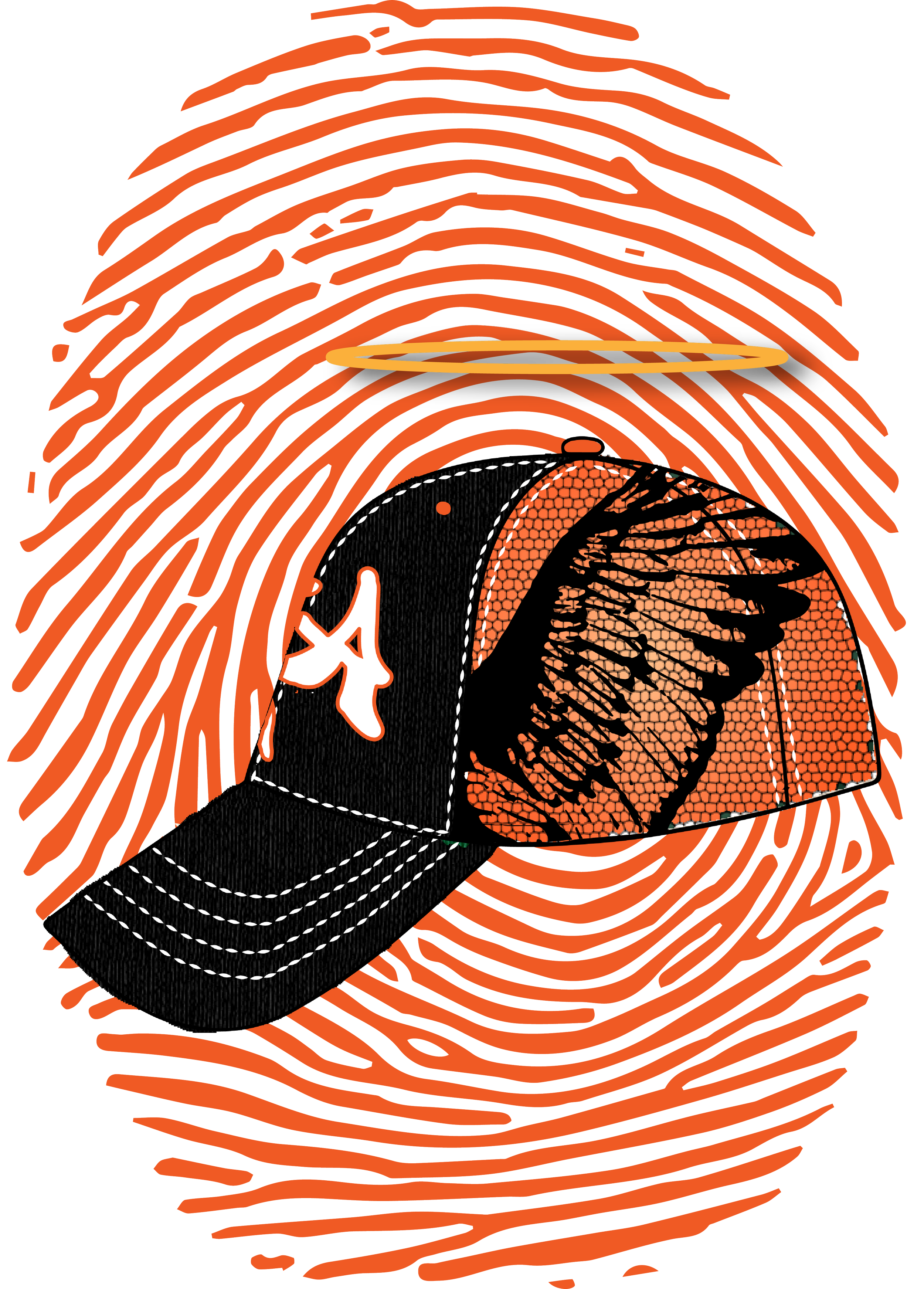 Winged Crown - Orange